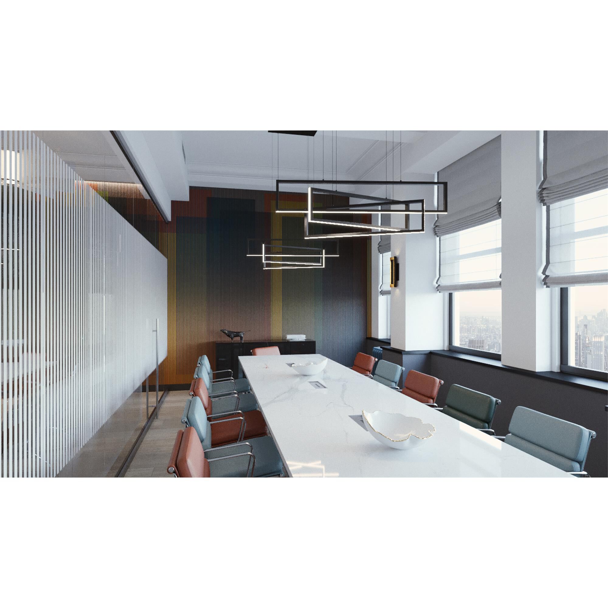 Cole 39 Inch 3 Light LED Linear Suspension Light by AFX Lighting