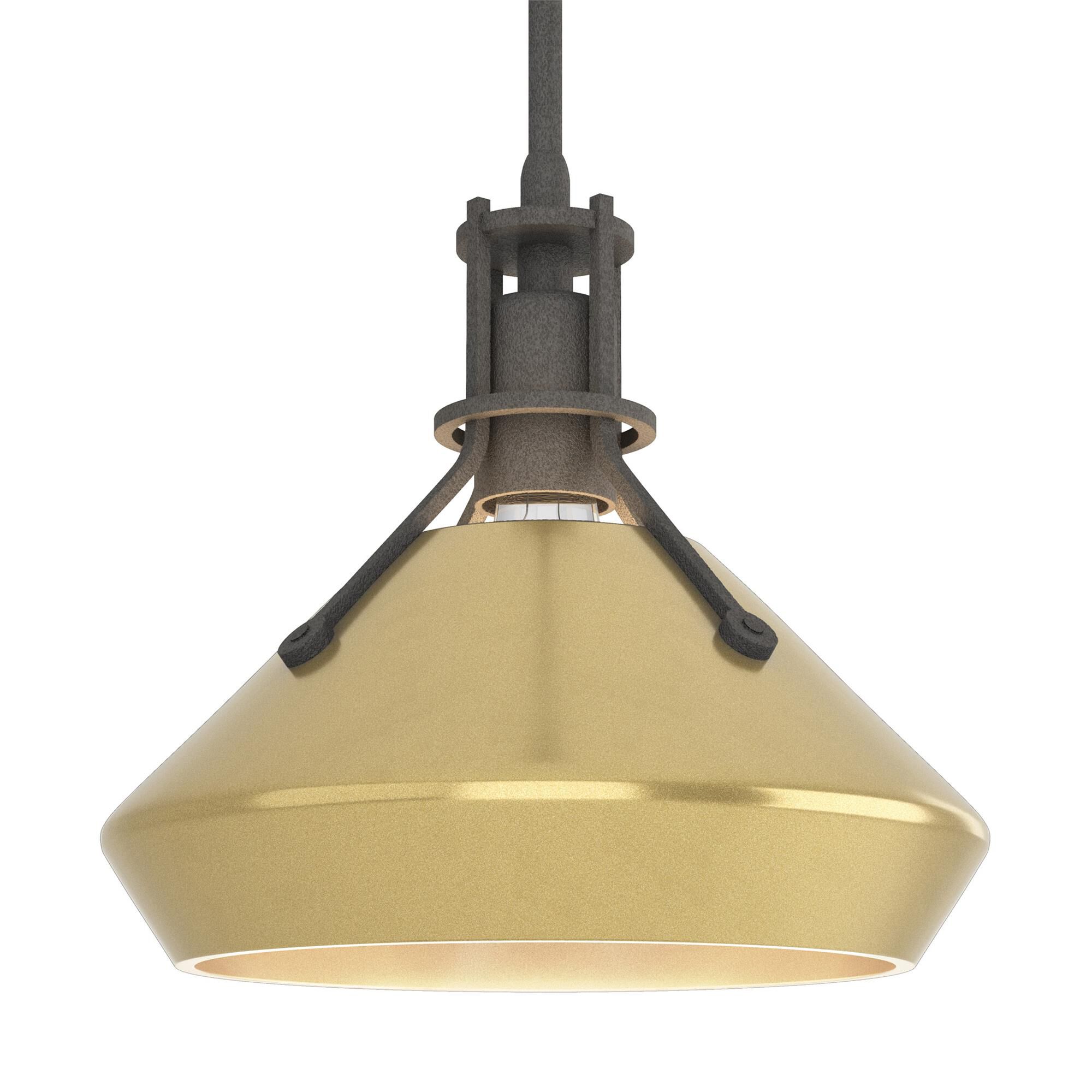 Shown in Natural Iron finish and Modern Brass  accent
