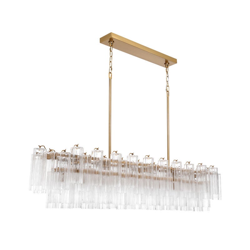 Addis Large Linear Chandelier by Crystorama
