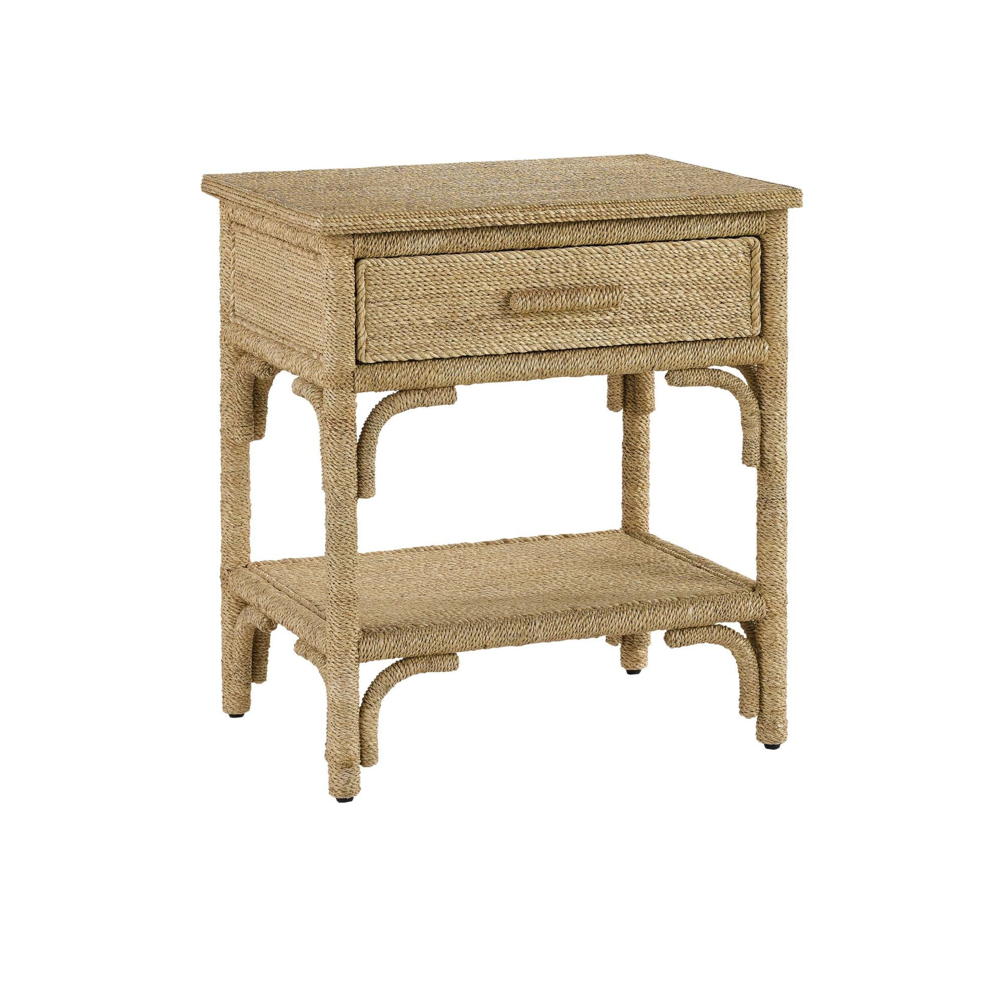 Shown in Natural Abaca Rope-Washed Wood finish