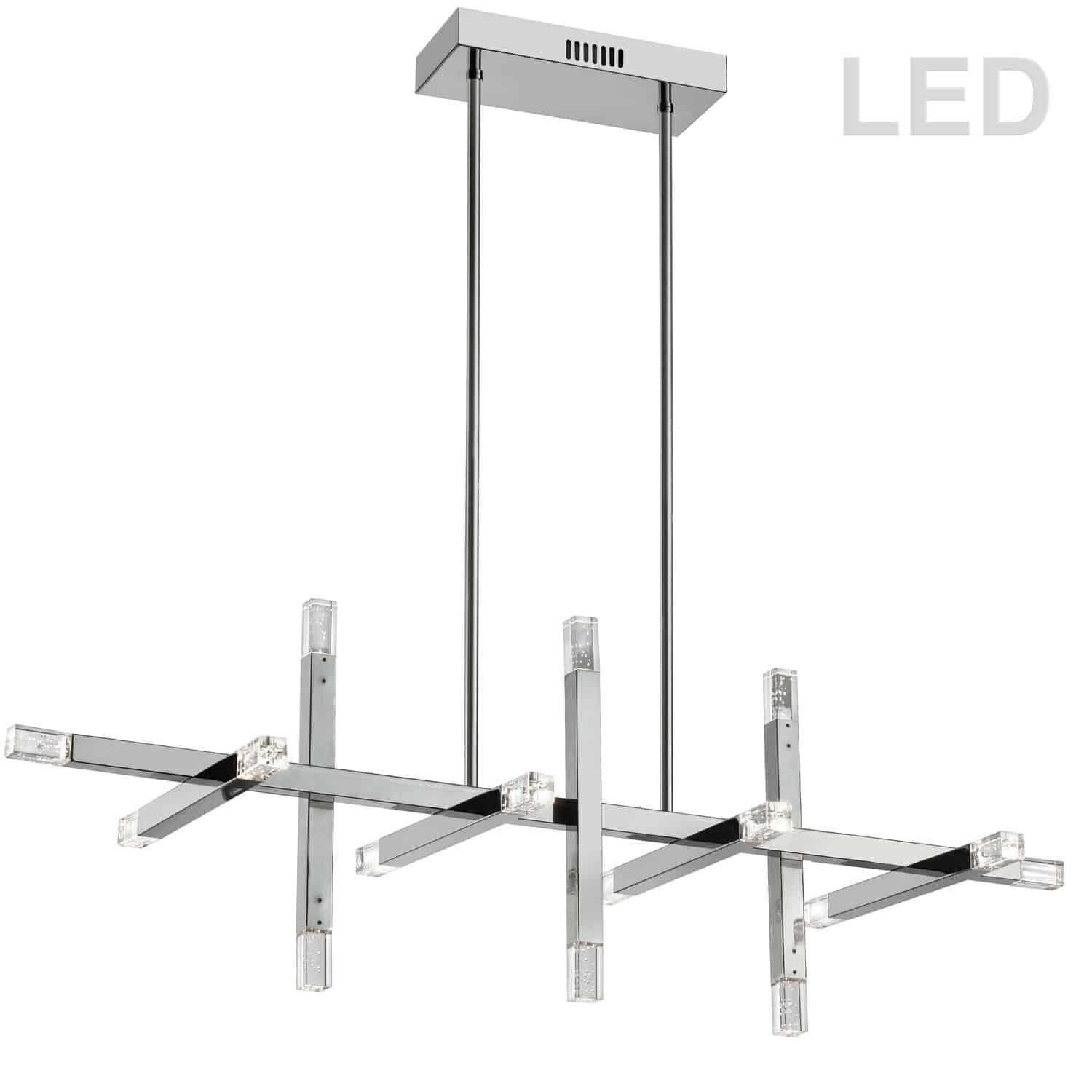 Francesca 40 Inch 16 Light LED Linear Suspension Light by Dainolite