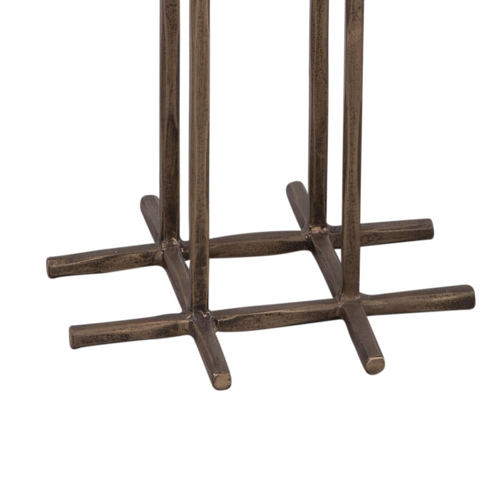 Shown in White and Brass finish