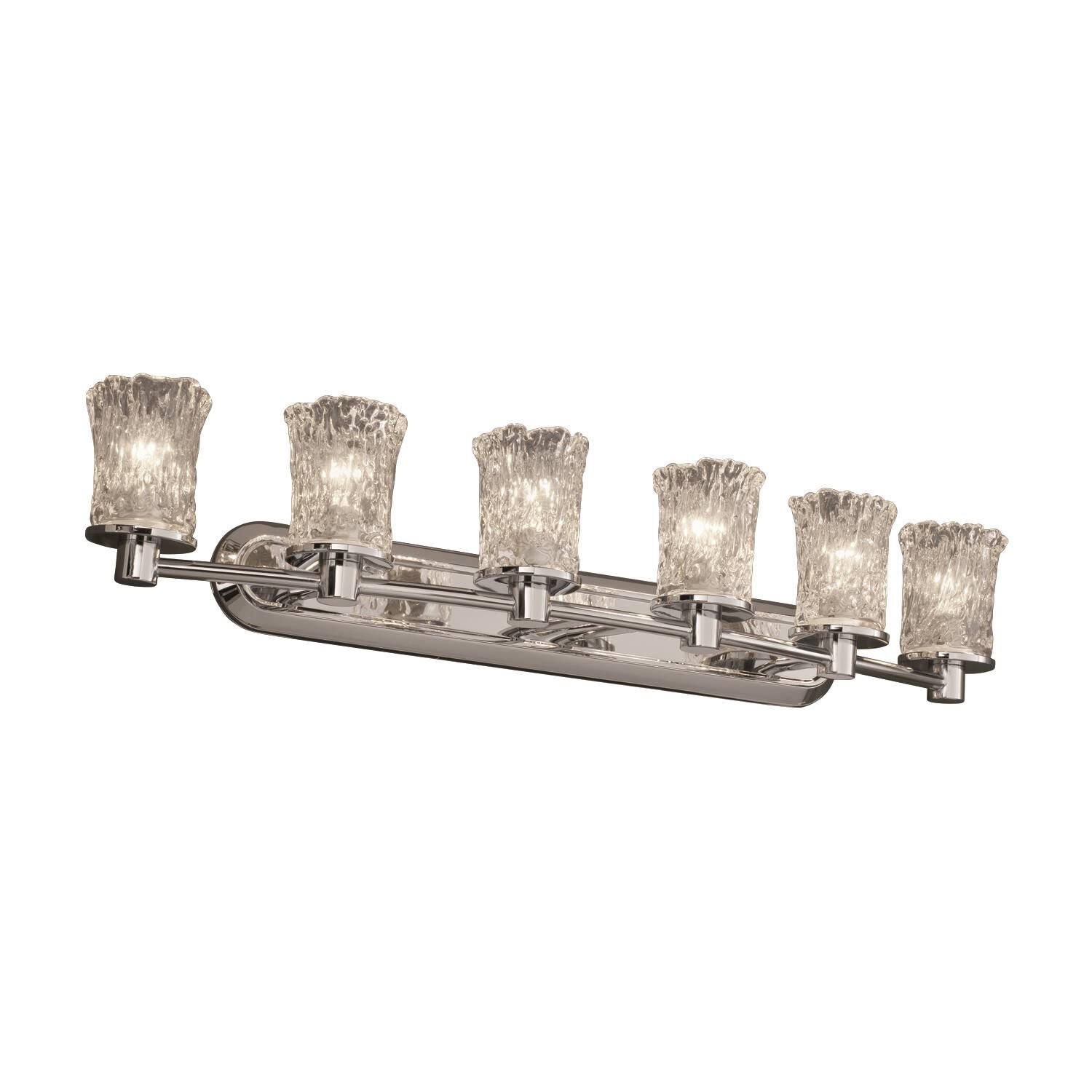 Veneto Luce 43 Inch 6 Light Bath Vanity Light by Justice Design Group