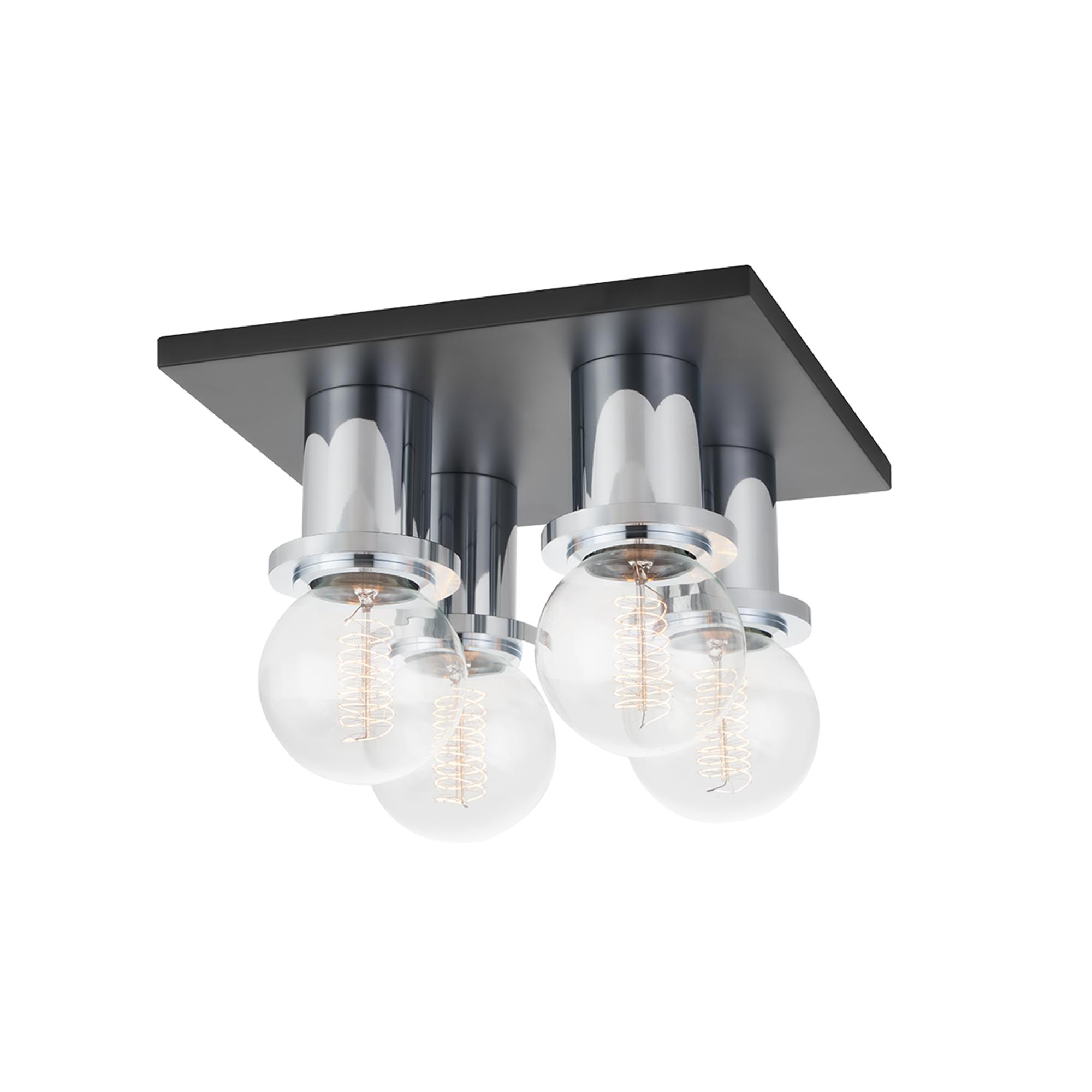 Brandi 9 Inch 4 Light Flush Mount,