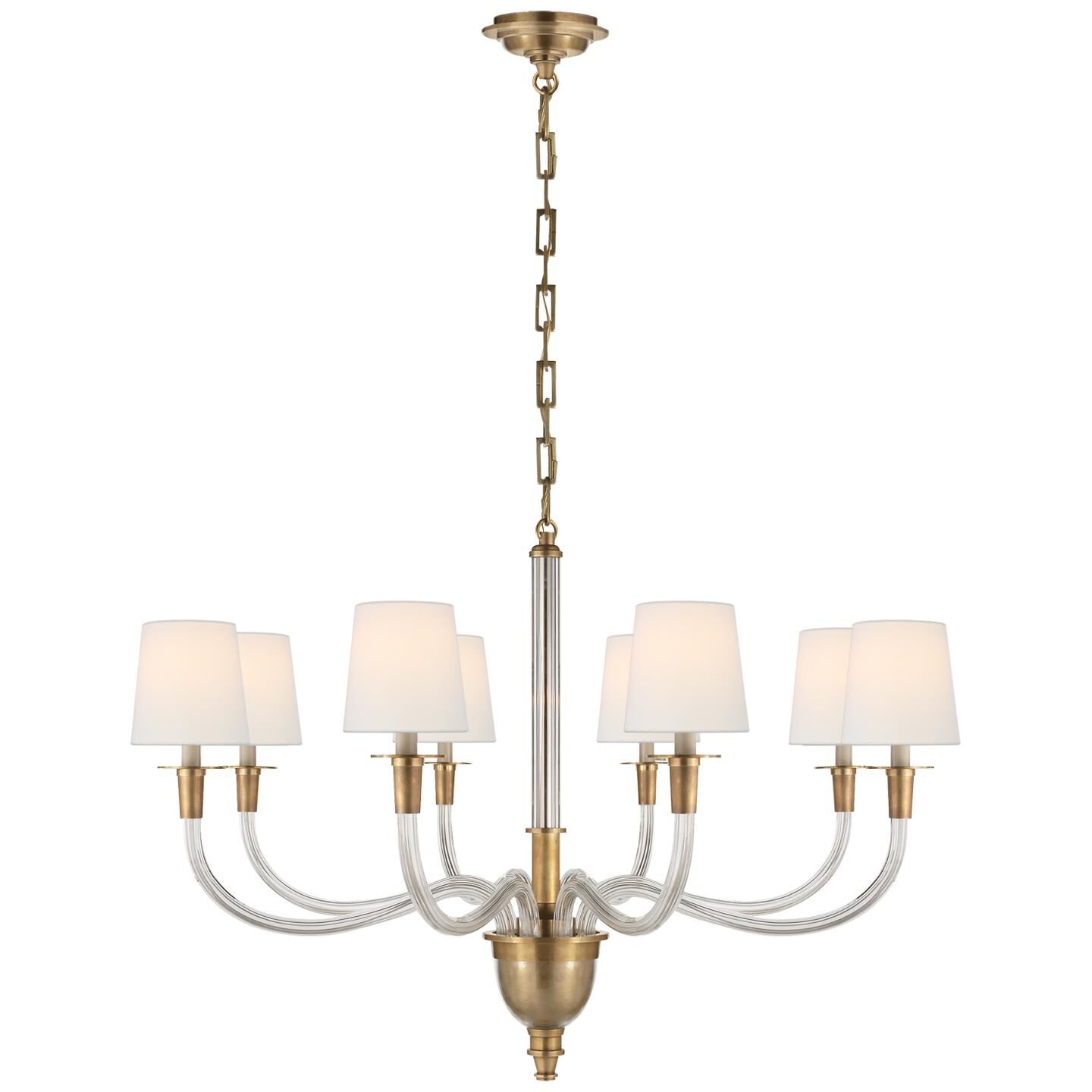 Thomas O'Brien Vivian 36 Inch 8 Light Chandelier by Visual Comfort Signature Collection