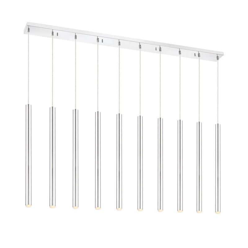 Forest 56 Inch 10 Light LED Linear Suspension Light by Z-Lite