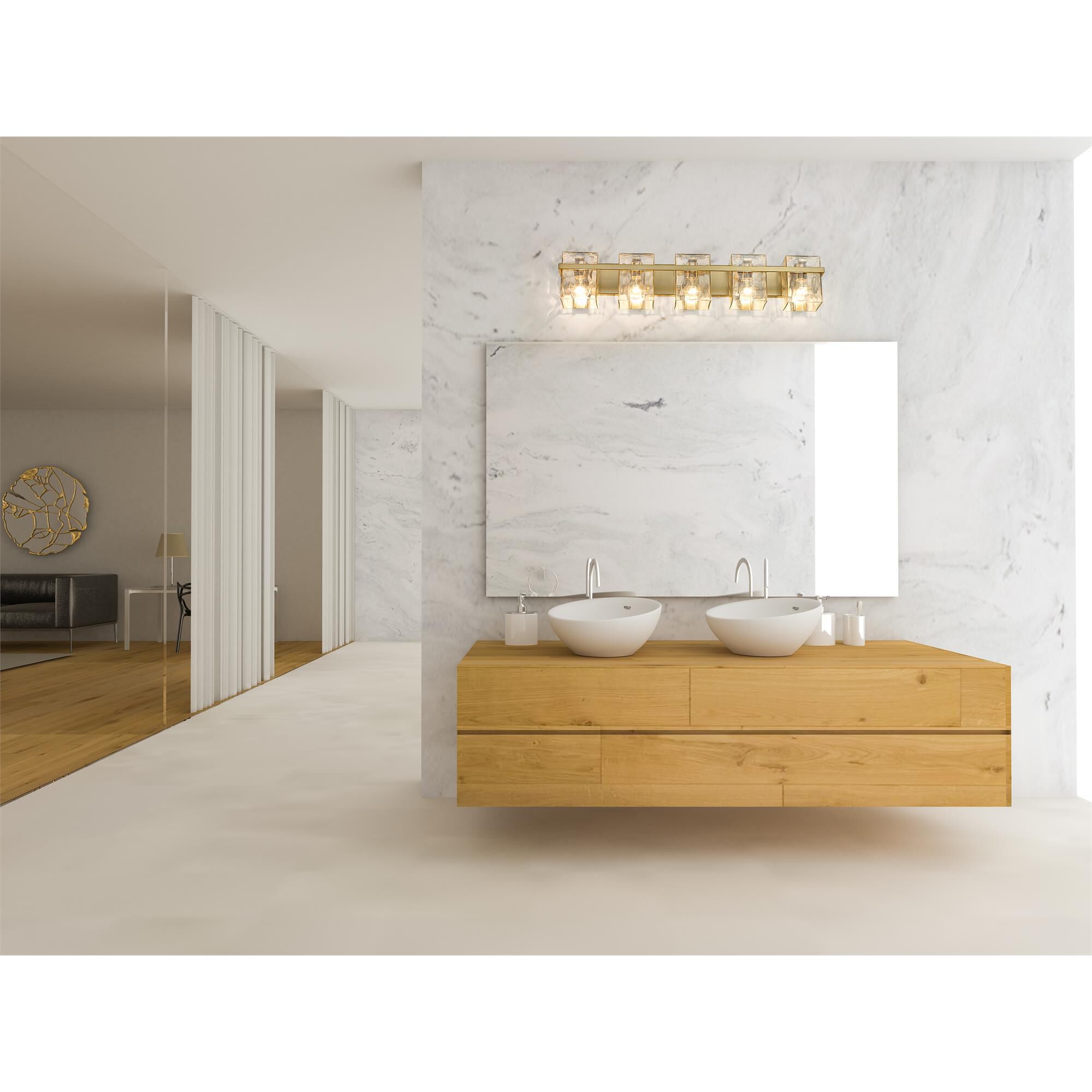Shown in Modern Gold finish