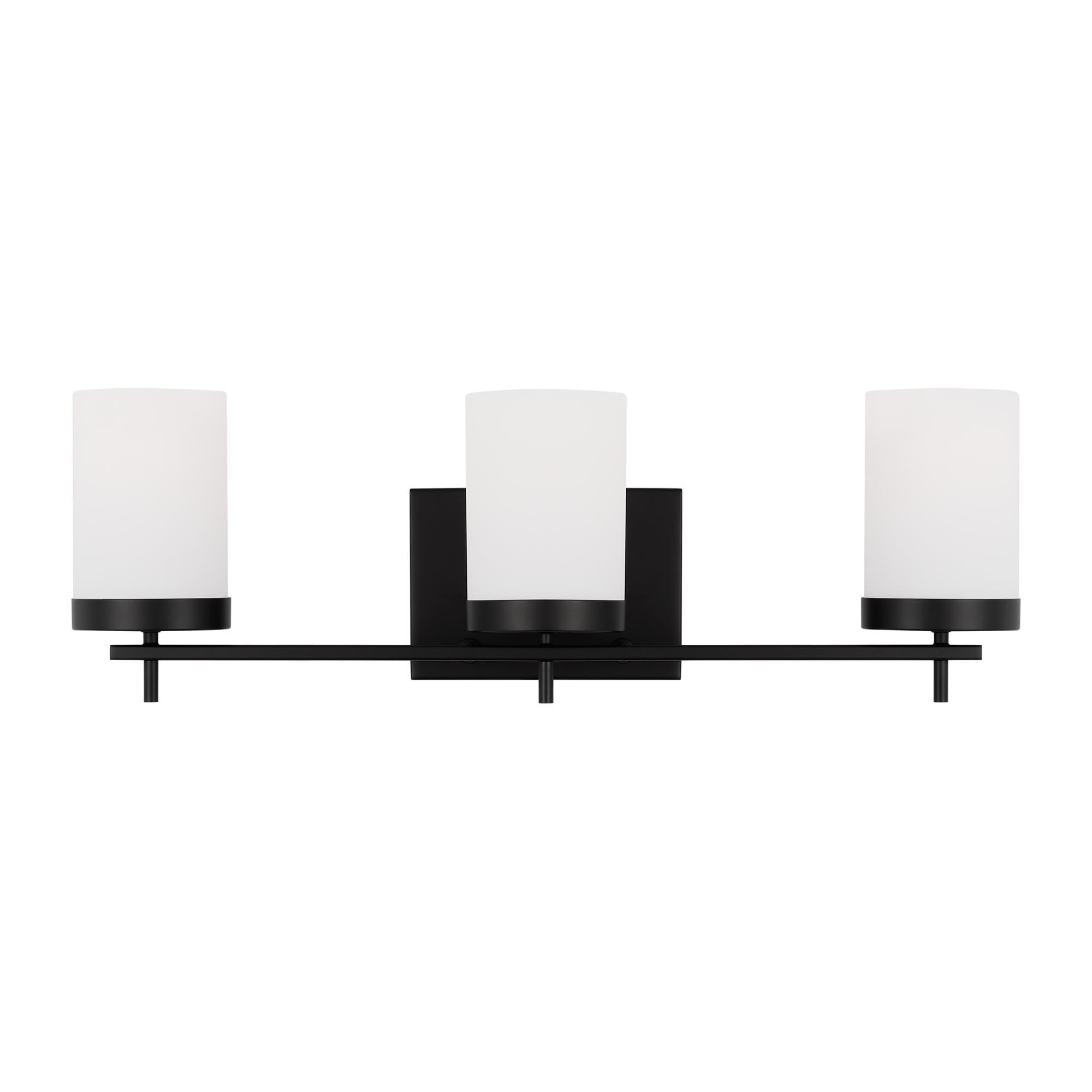 Shown in Midnight Black finish and Etched / White Inside Glass s shade