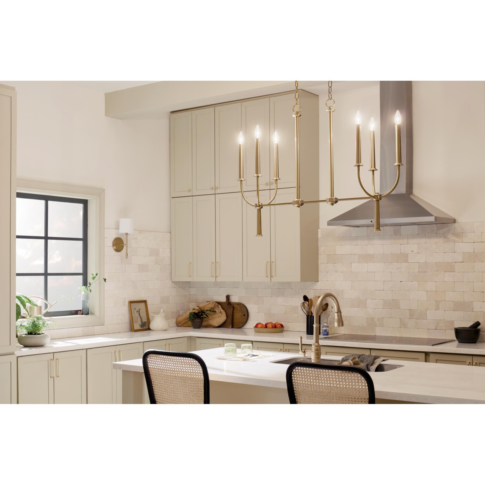 Shown in Brushed Natural Brass finish