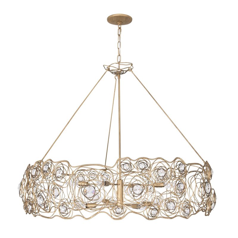 Ron Henderson Ethereal Rose Chandelier by Varaluz