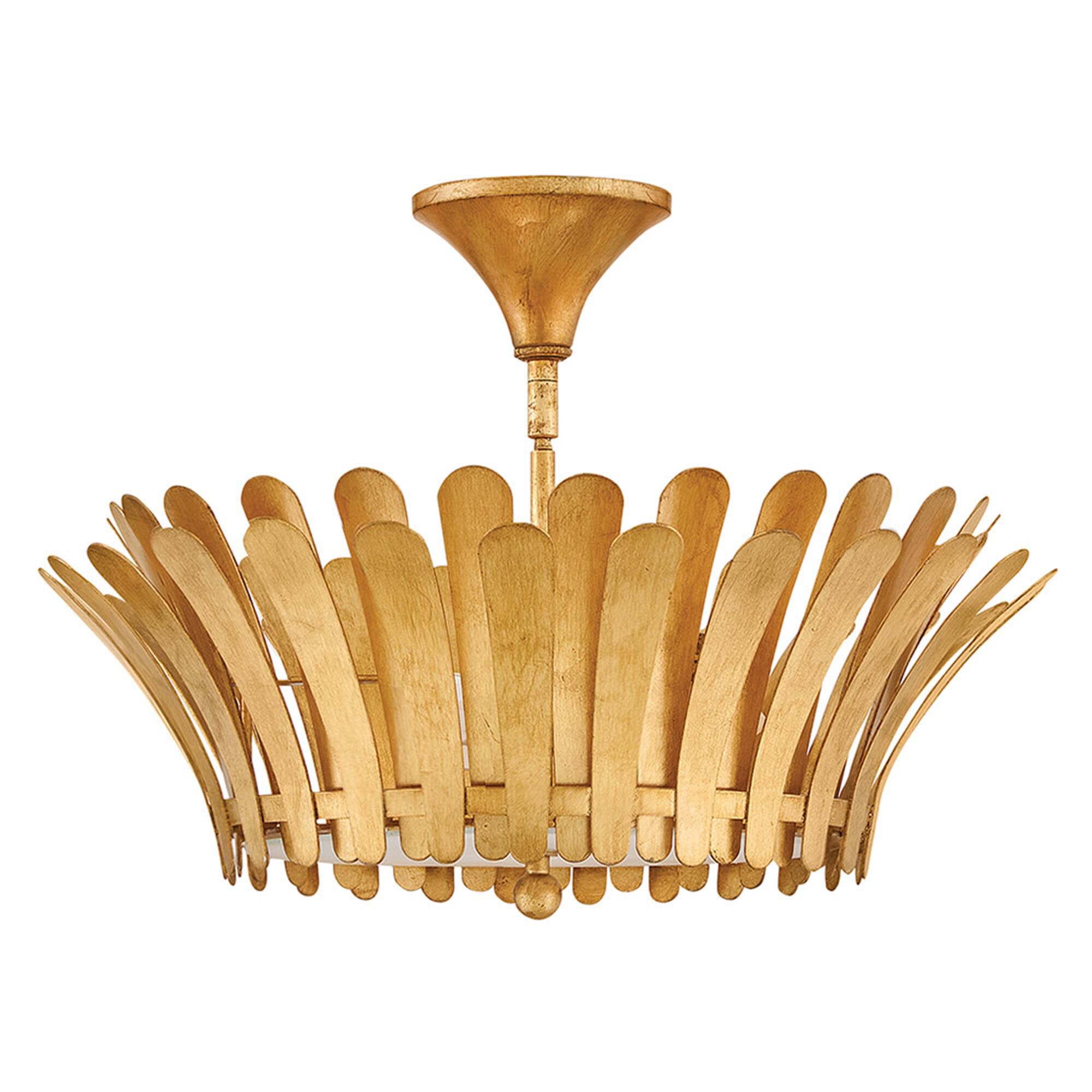 Reina 20 Inch 3 Light Semi Flush Mount,