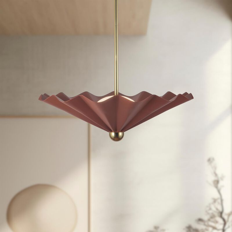 Jason Koharik Furrow 25 Inch Large Pendant by Alora Lighting