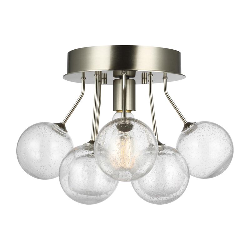Sean Lavin Bronzeville 15 Inch Semi Flush Mount by Visual Comfort Studio