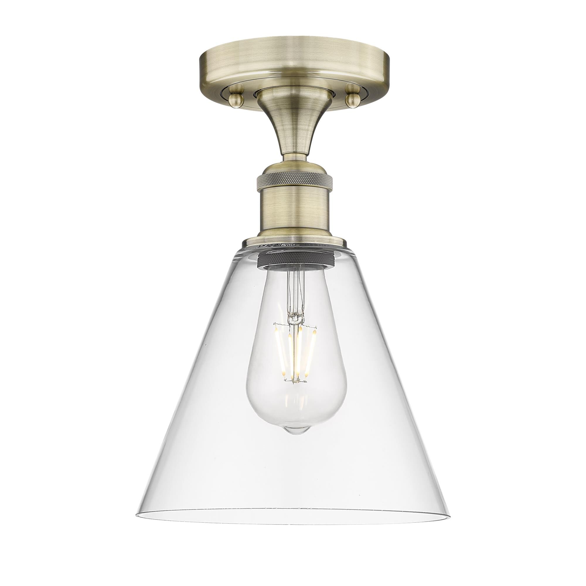 Bruno Marashlian Berkshire 8 Inch 1 Light Semi Flush Mount by Innovations Lighting