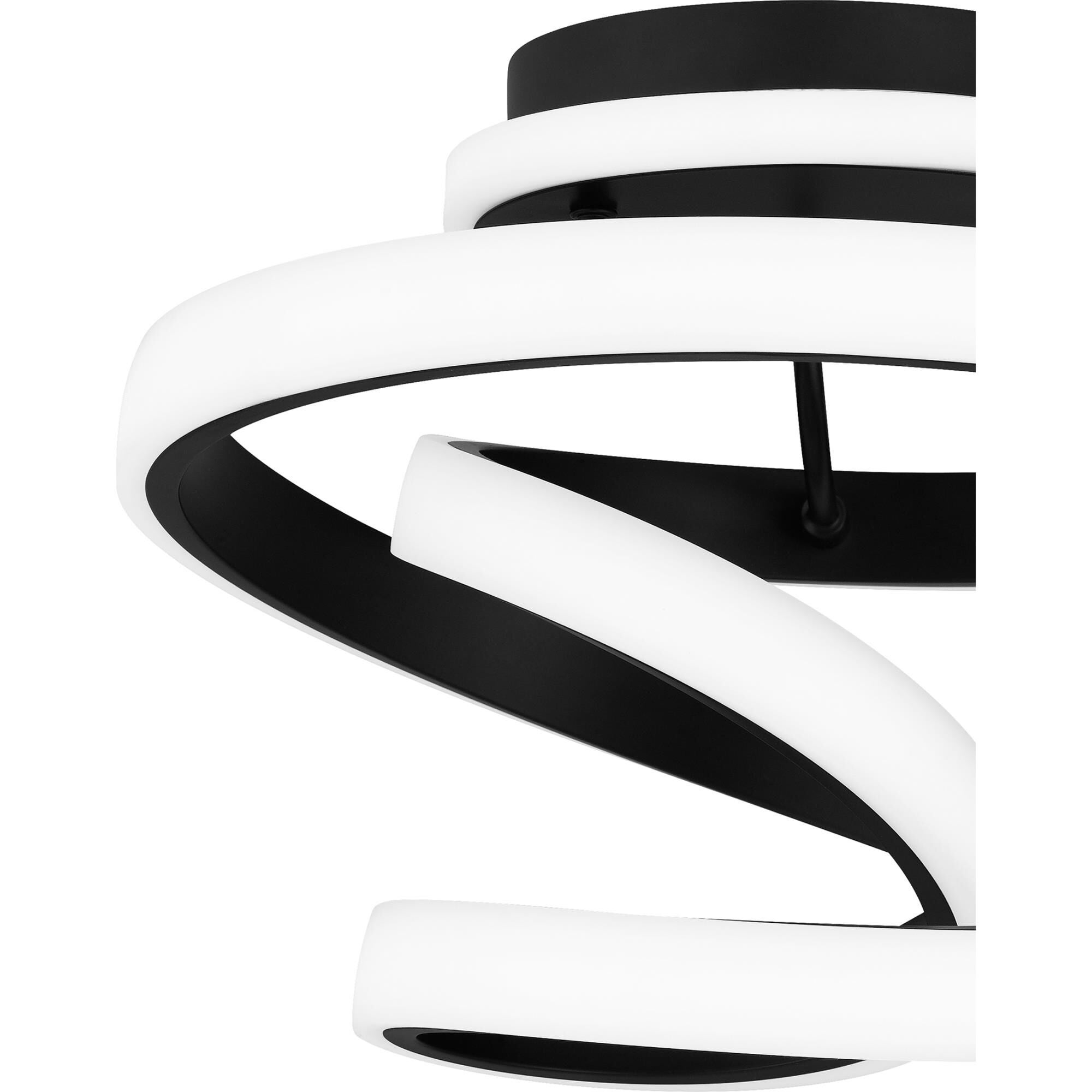 Aviva 13 Inch 1 Light LED Semi Flush Mount by Quoizel