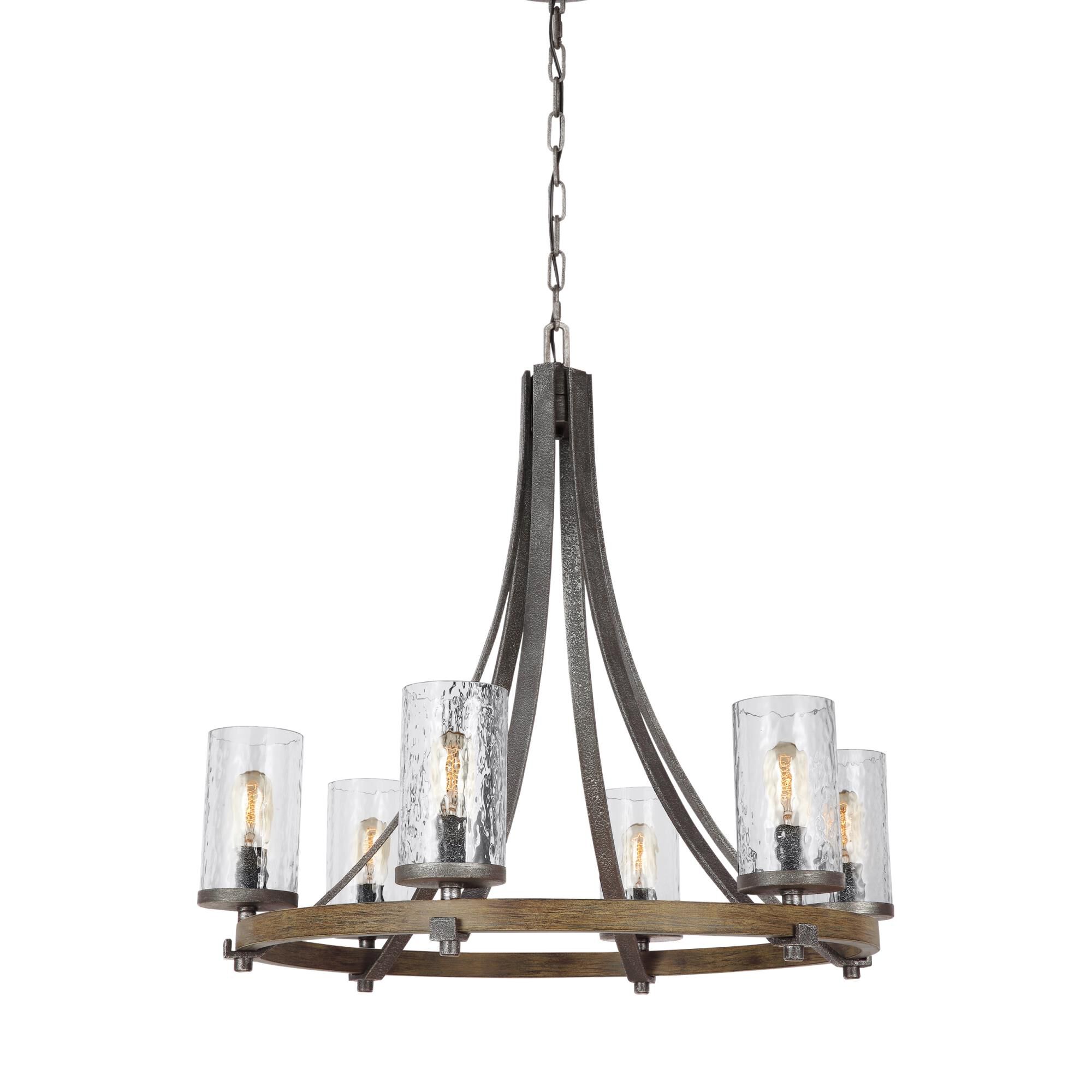Angelo 30 Inch 6 Light Chandelier by Visual Comfort Studio Collection