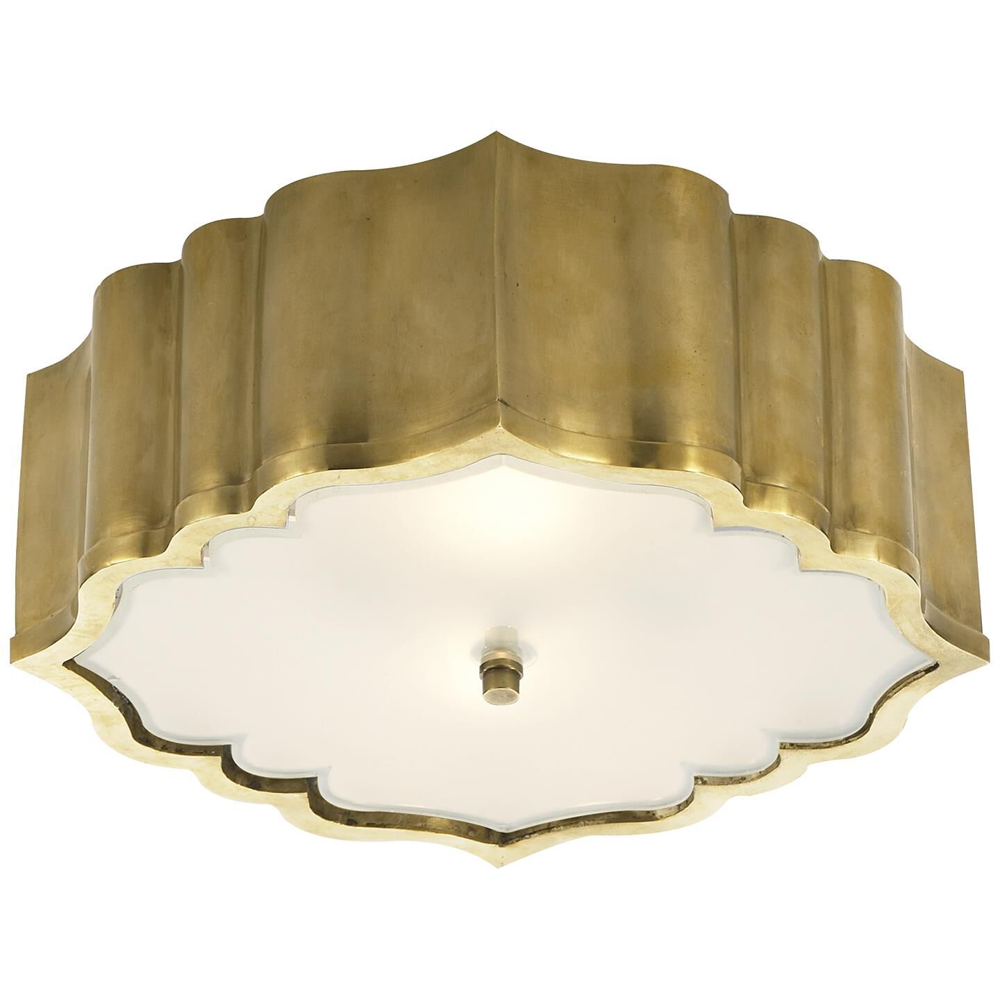 Alexa Hampton Balthazar 14 Inch 3 Light Flush Mount by Visual Comfort Signature Collection