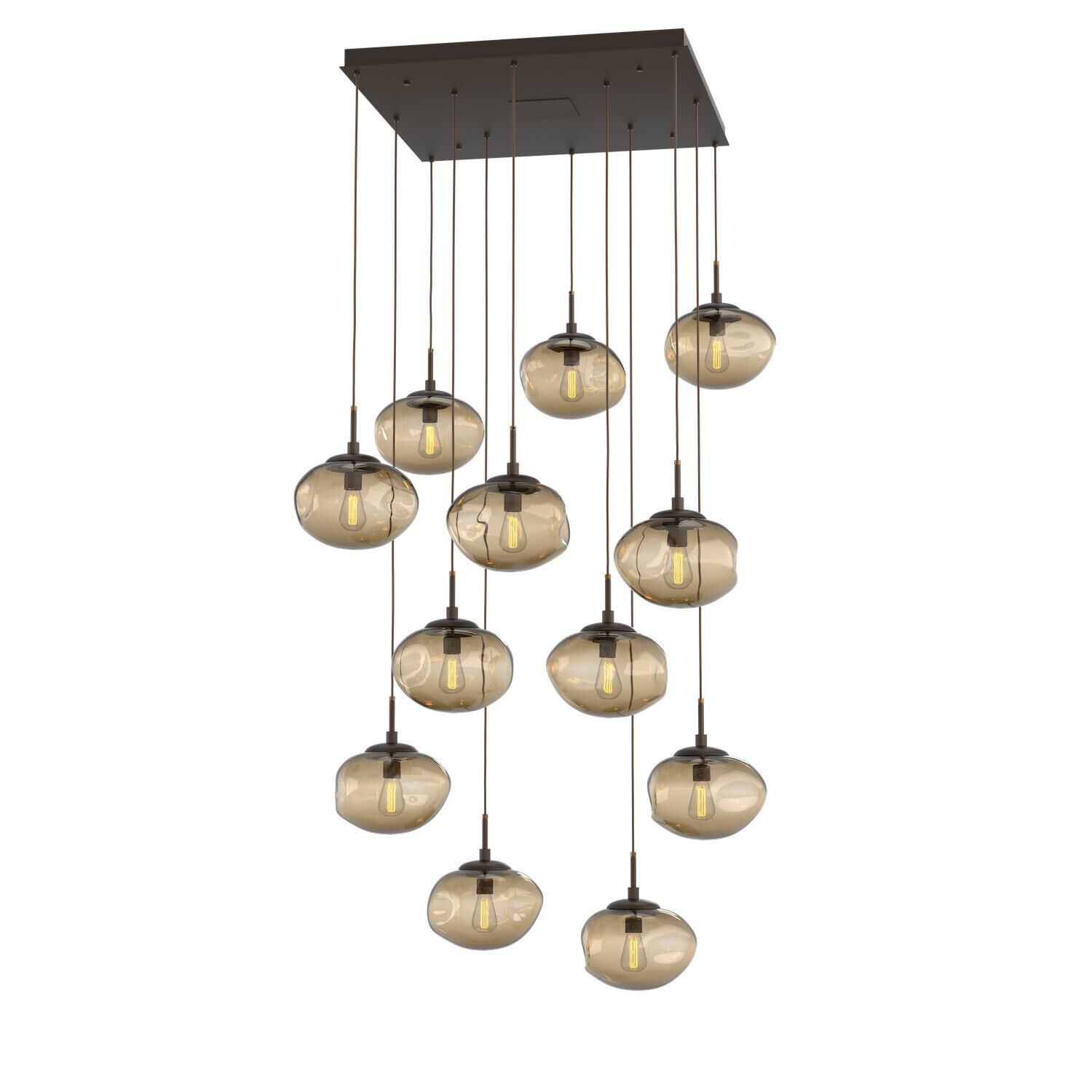 Levi Wilson Nebula 38 Inch 12 Light Multi Light Pendant by Hammerton Studio