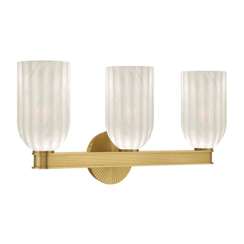 Lotus 23 Inch 3 Light Bath Vanity Light by Crystorama