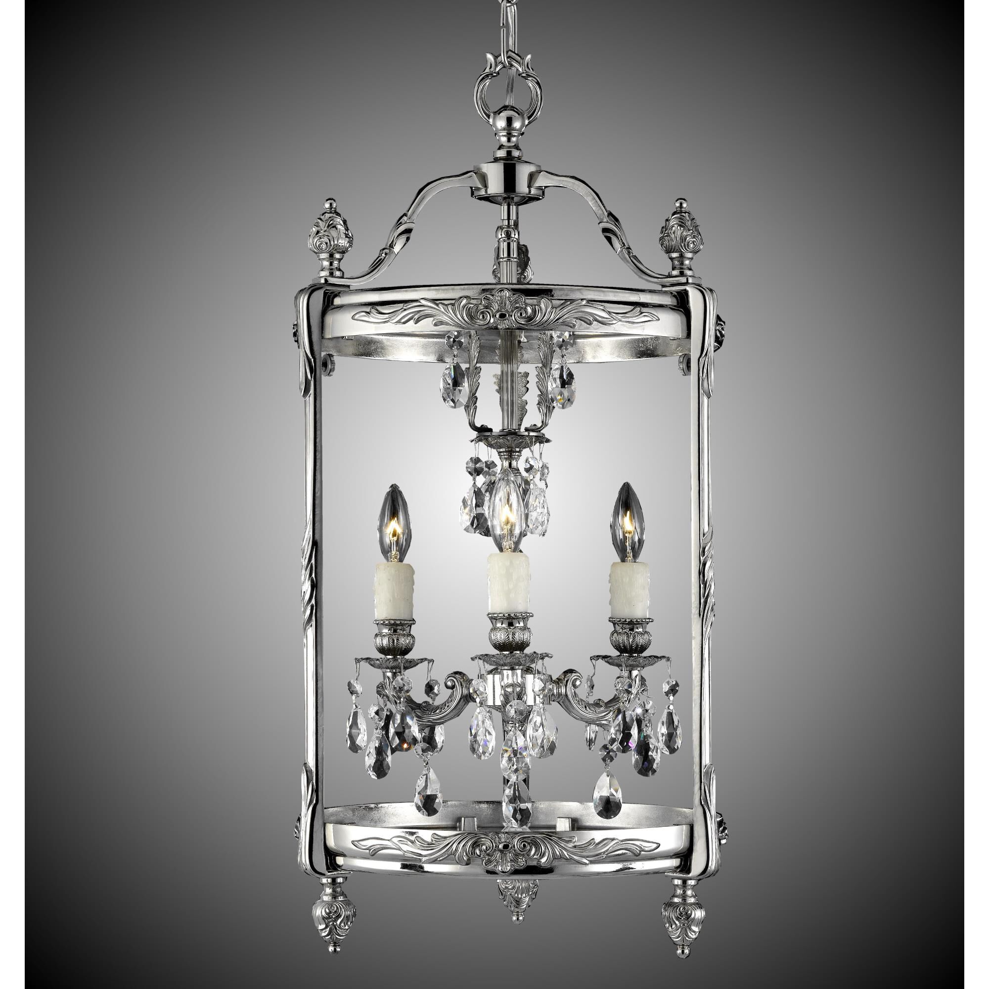 Lantern Cage Pendant by American Brass and Crystal