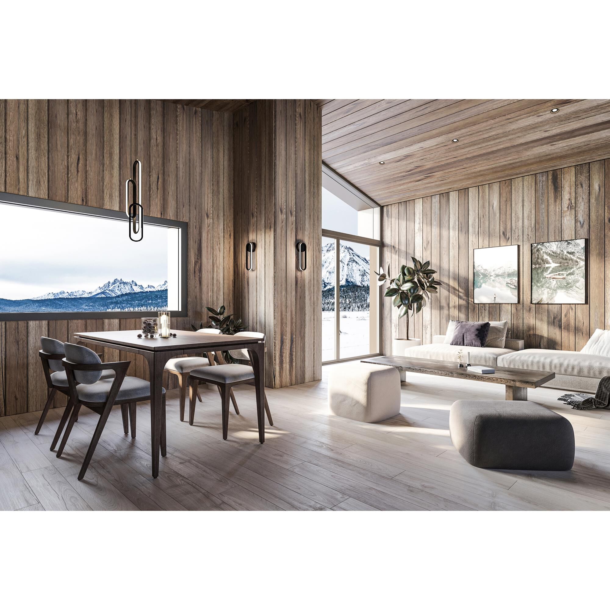 Shown in Black finish and White Acrylic shade