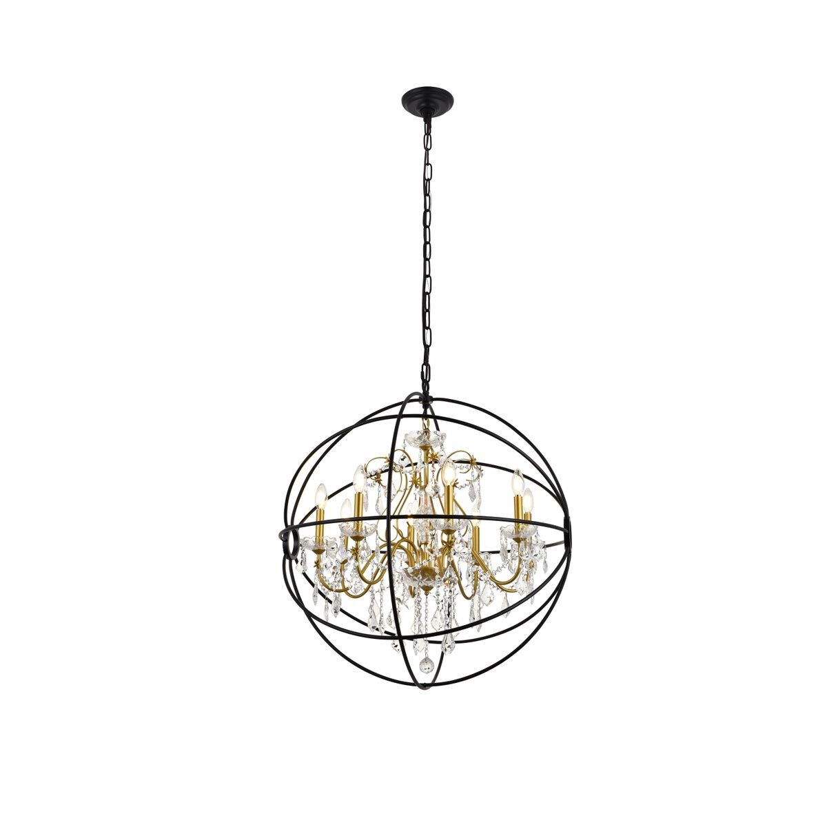 Cordelia 32 Inch 8 Light Chandelier by Elegant Lighting
