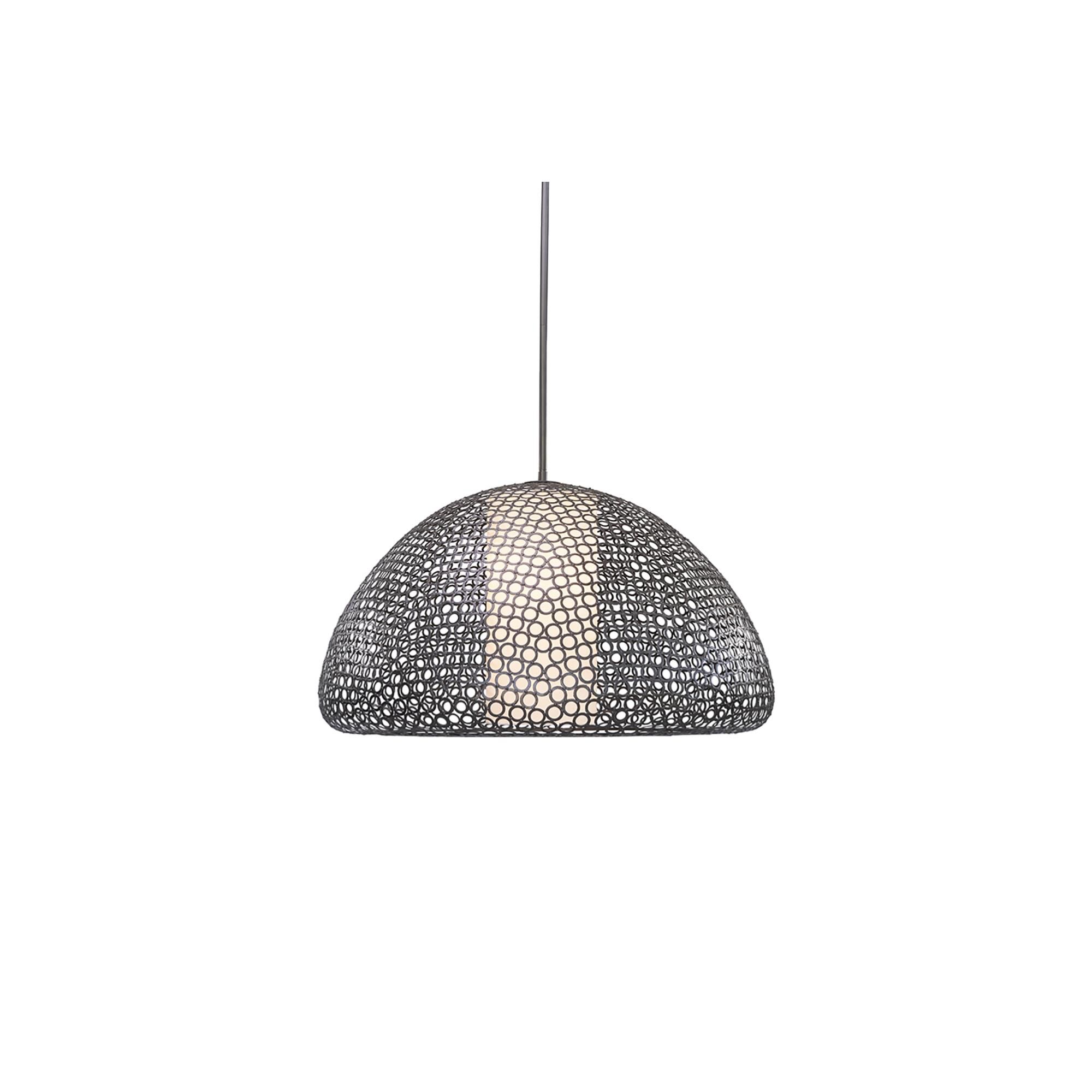 Shown in Bronze finish and Cream Linen Fabric shade