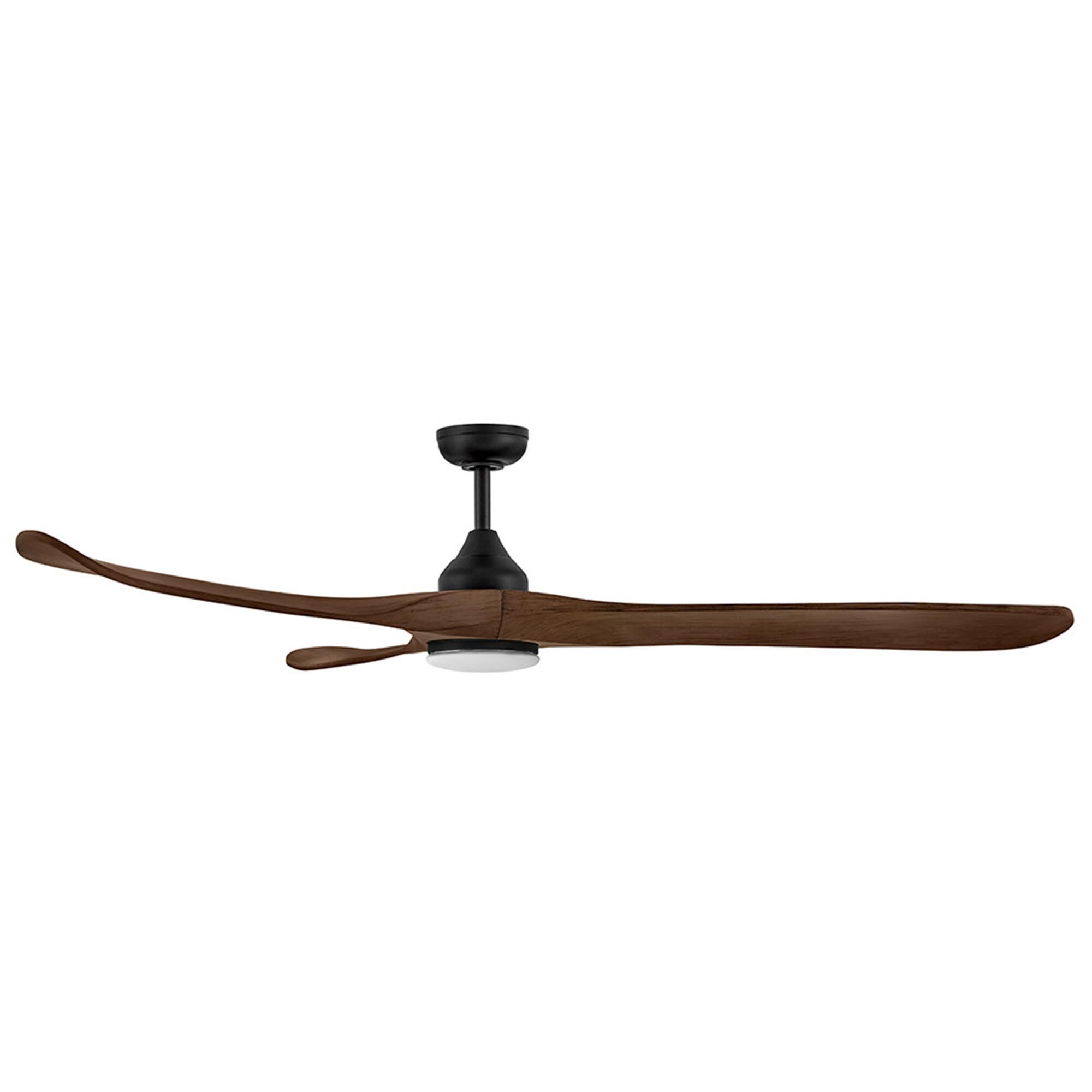 Swell Illuminated 72 Inch Ceiling Fan with Light Kit,