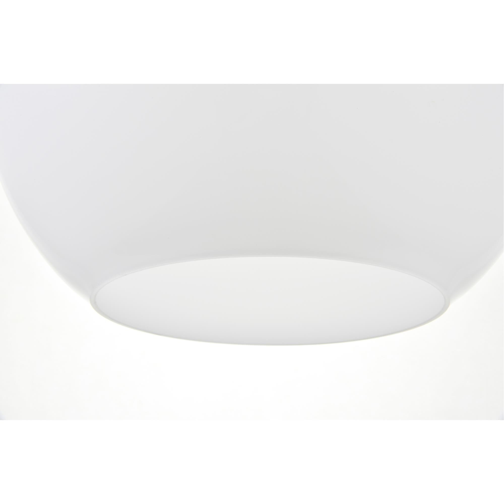 Shown in Chrome finish and Frosted White  glass