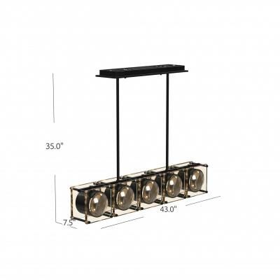 Avenue Lighting Peninisula 5 Light Linear Suspension Light by Avenue Lighting