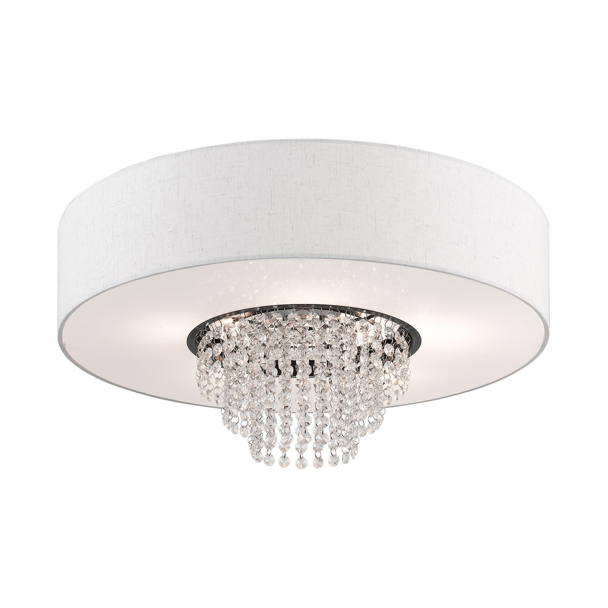 Carlisle 22 Inch 5 Light Semi Flush Mount by Livex Lighting