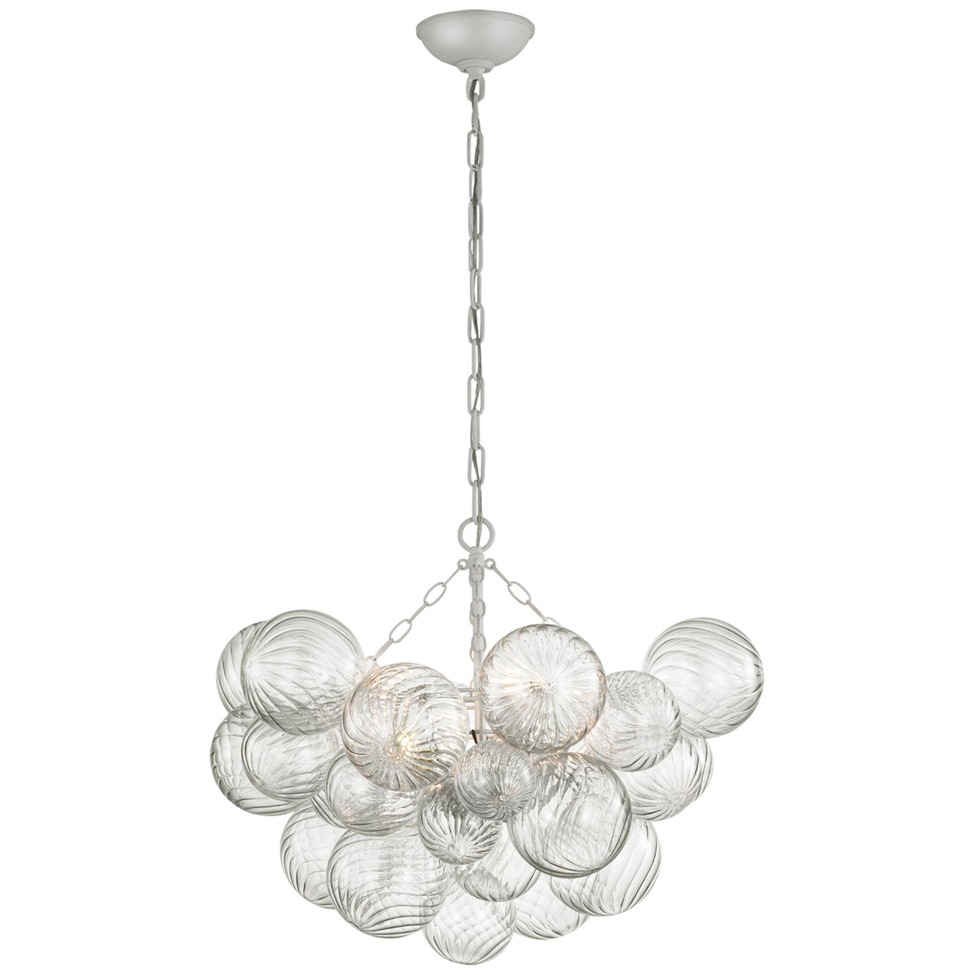 Shown in Plaster White finish and Clear glass
