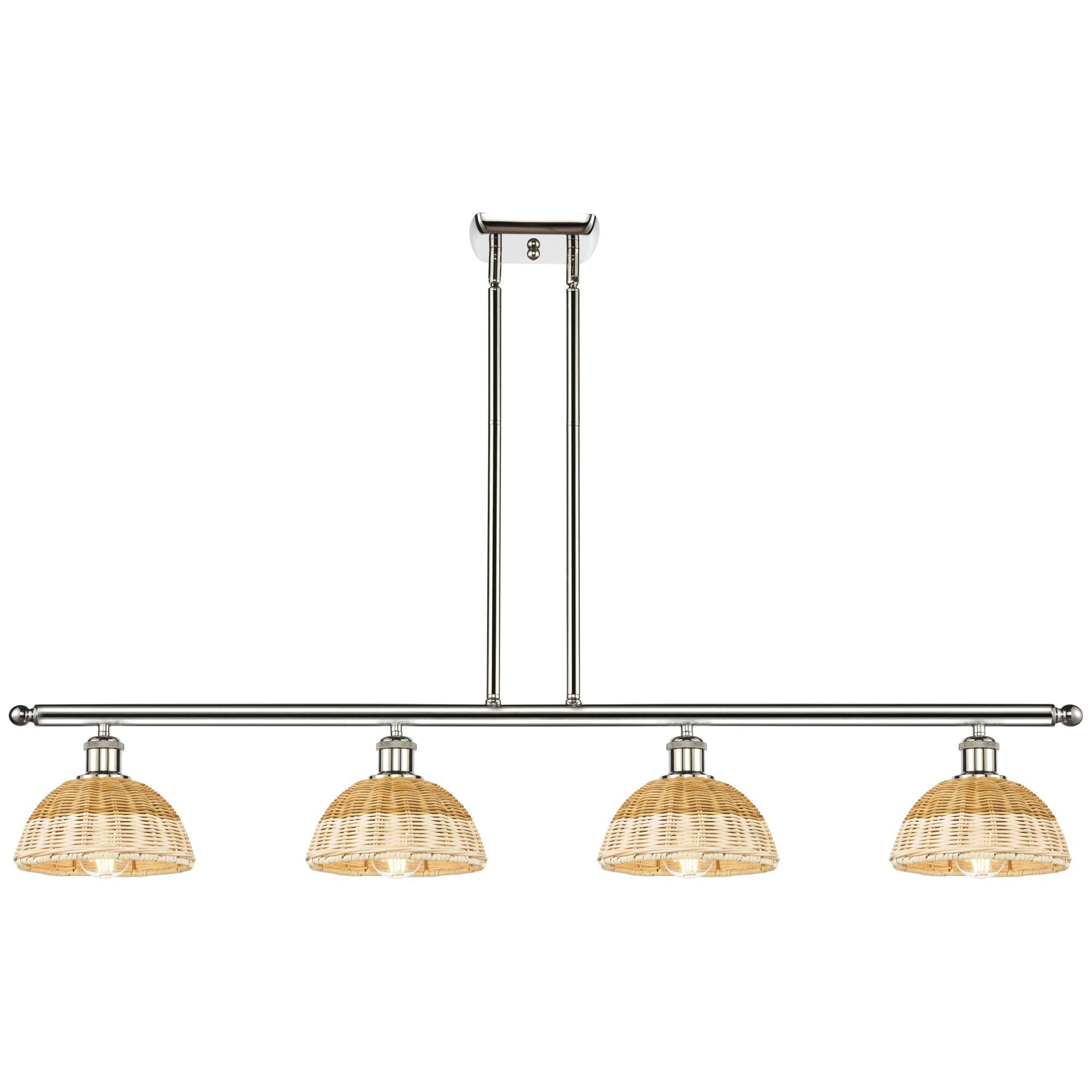 Shown in Polished Nickel finish and Natural shade