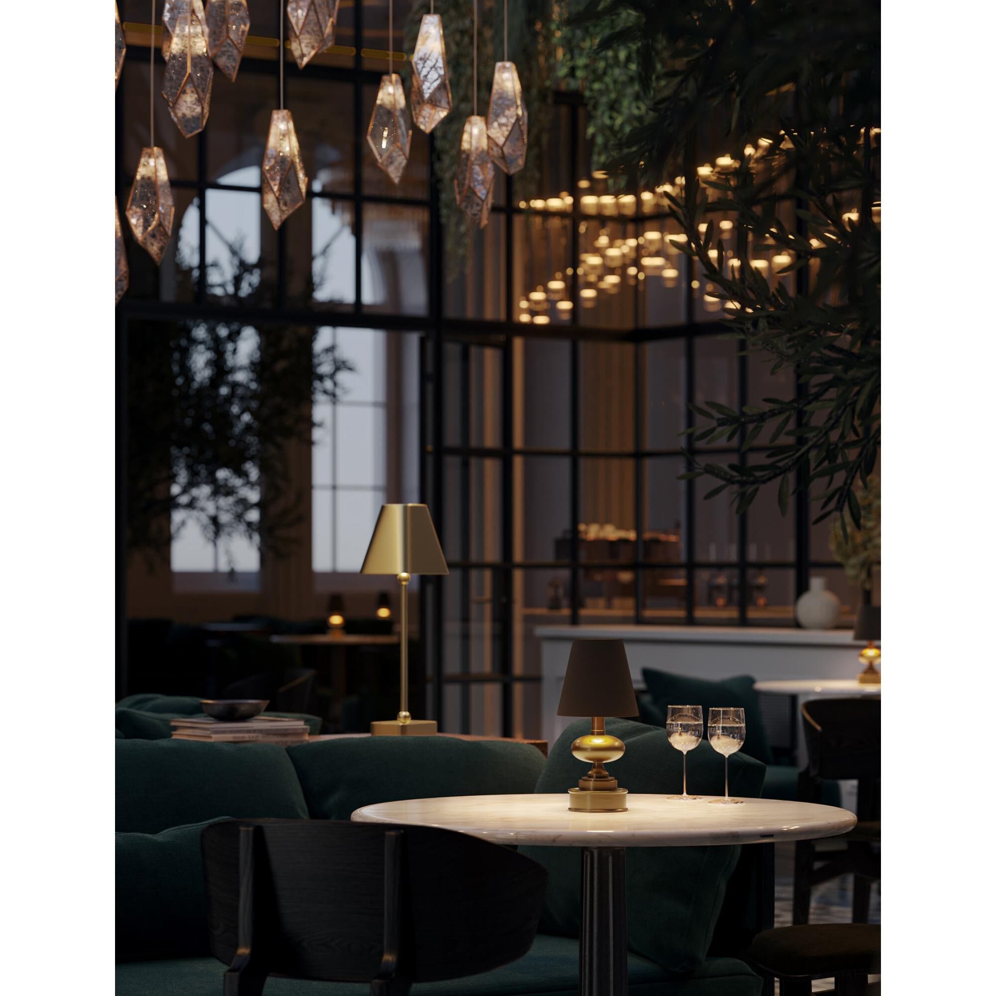 Galavant 12 Inch Rechargeable Cordless Lamp by Currey and Company