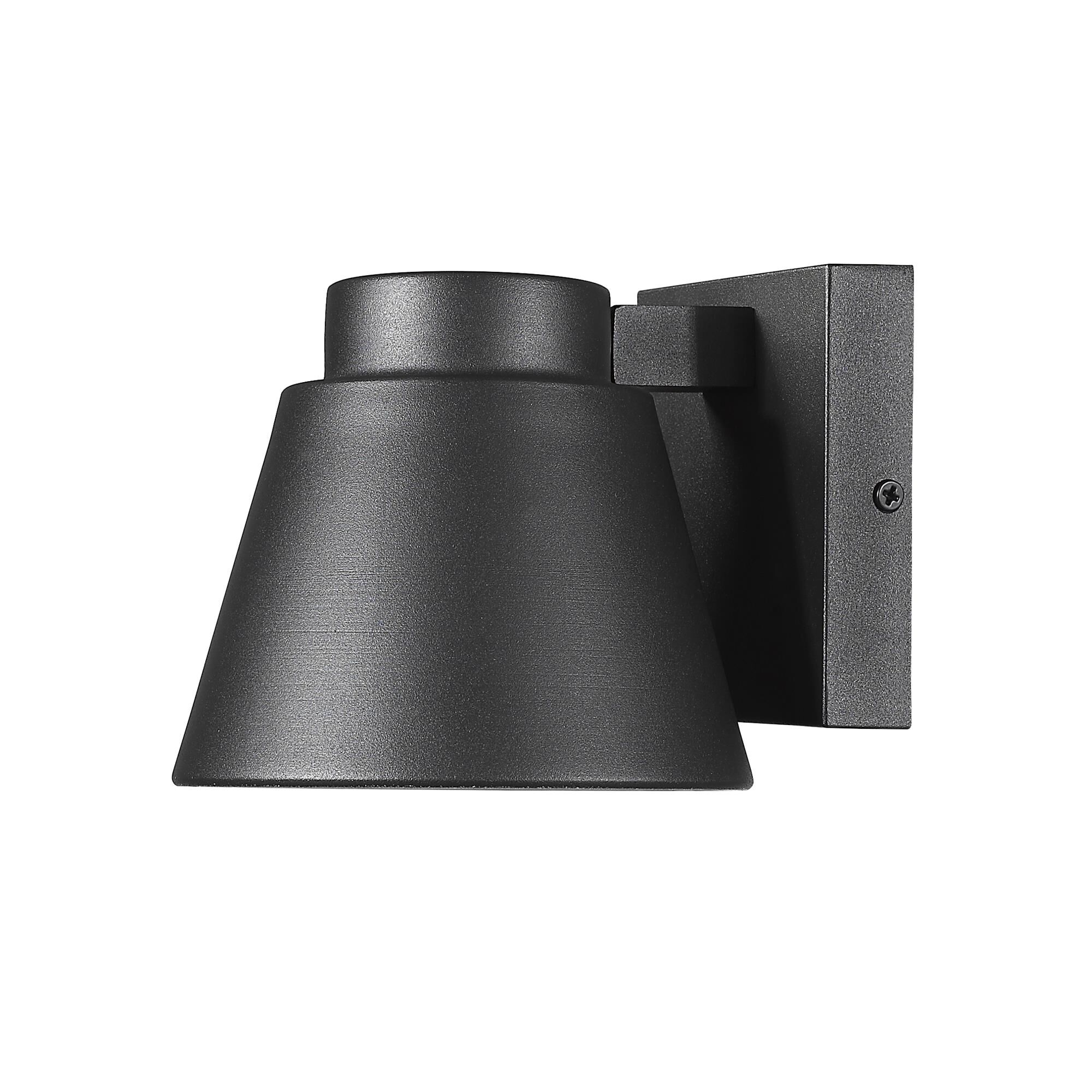 Shown in Black finish and Glass shade