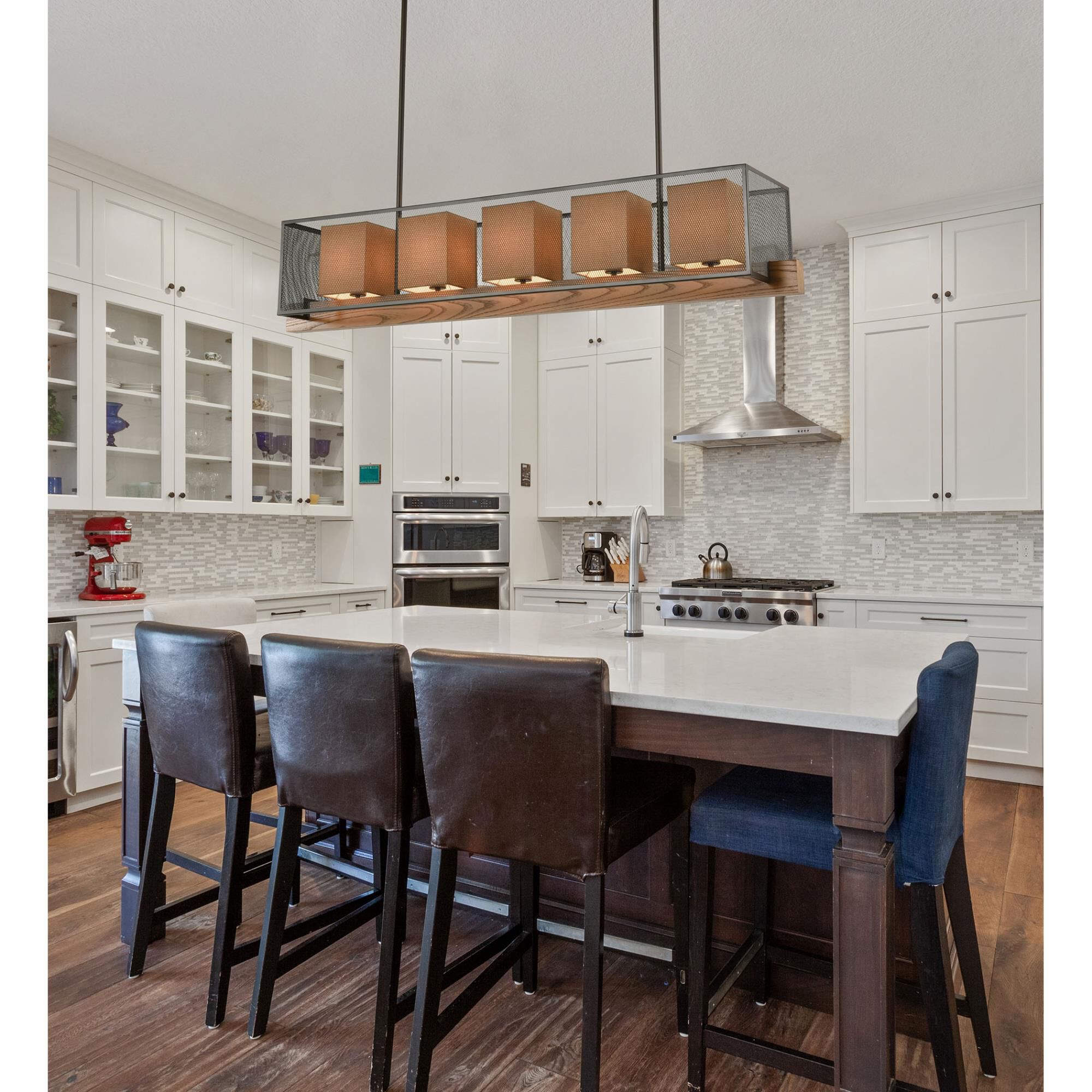 Crossbeam 57 Inch 5 Light Linear Suspension Light by ELK Lighting