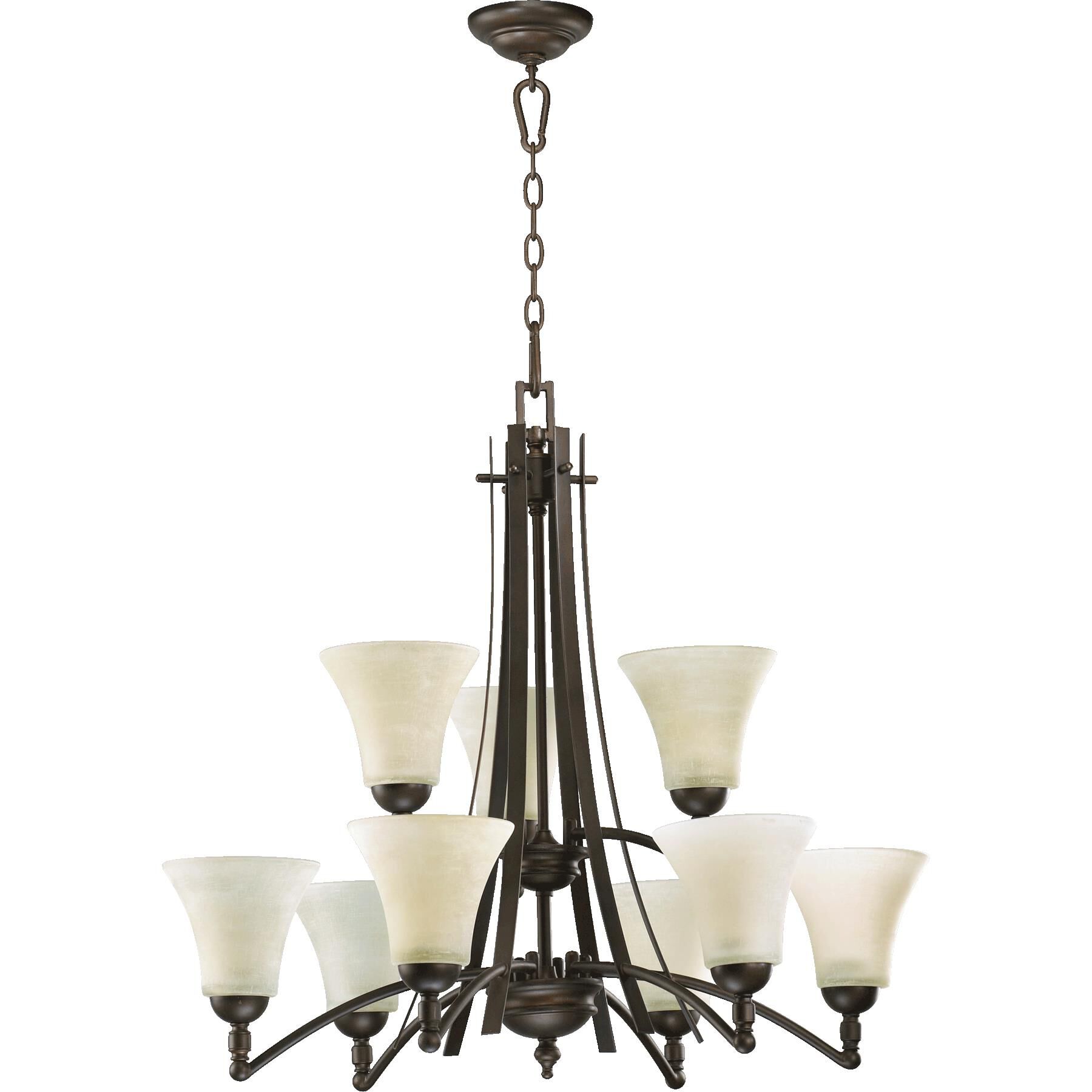 Aspen 30 Inch 9 Light Chandelier by Quorum International