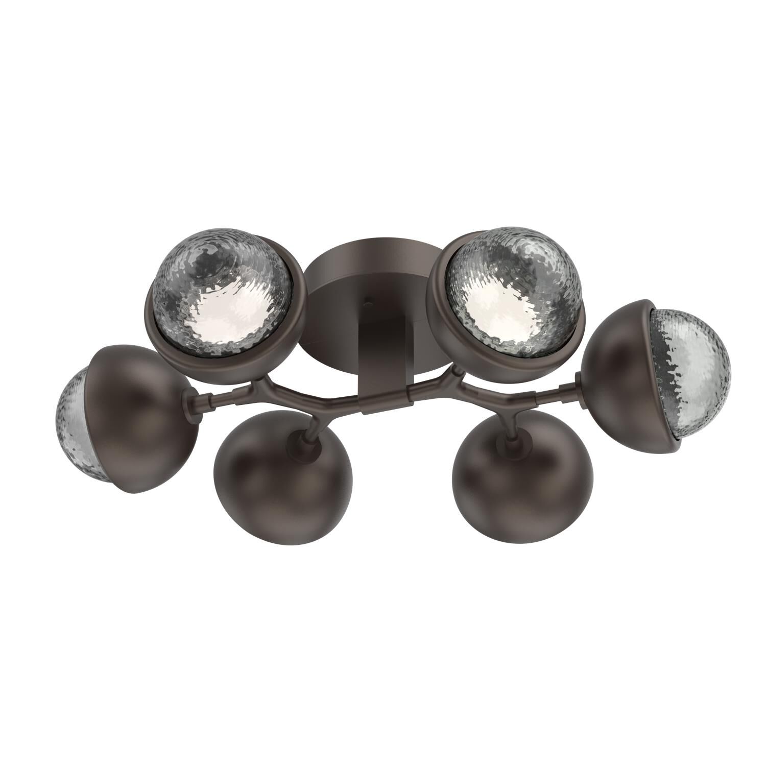 Shown in Flat Bronze finish and Smoke glass and Metal Shade Matching Finish accent