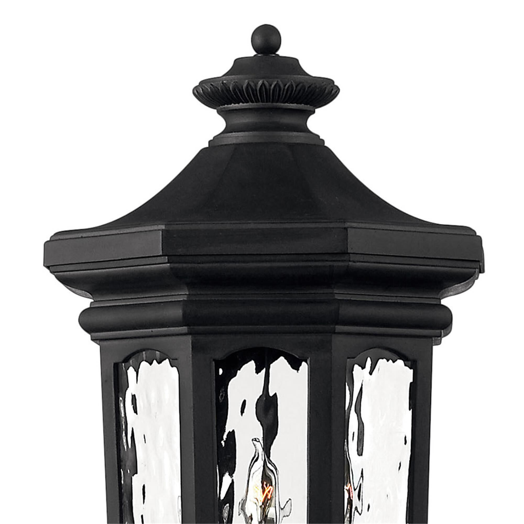 Shown in Museum Black finish and Clear Water  Panels glass