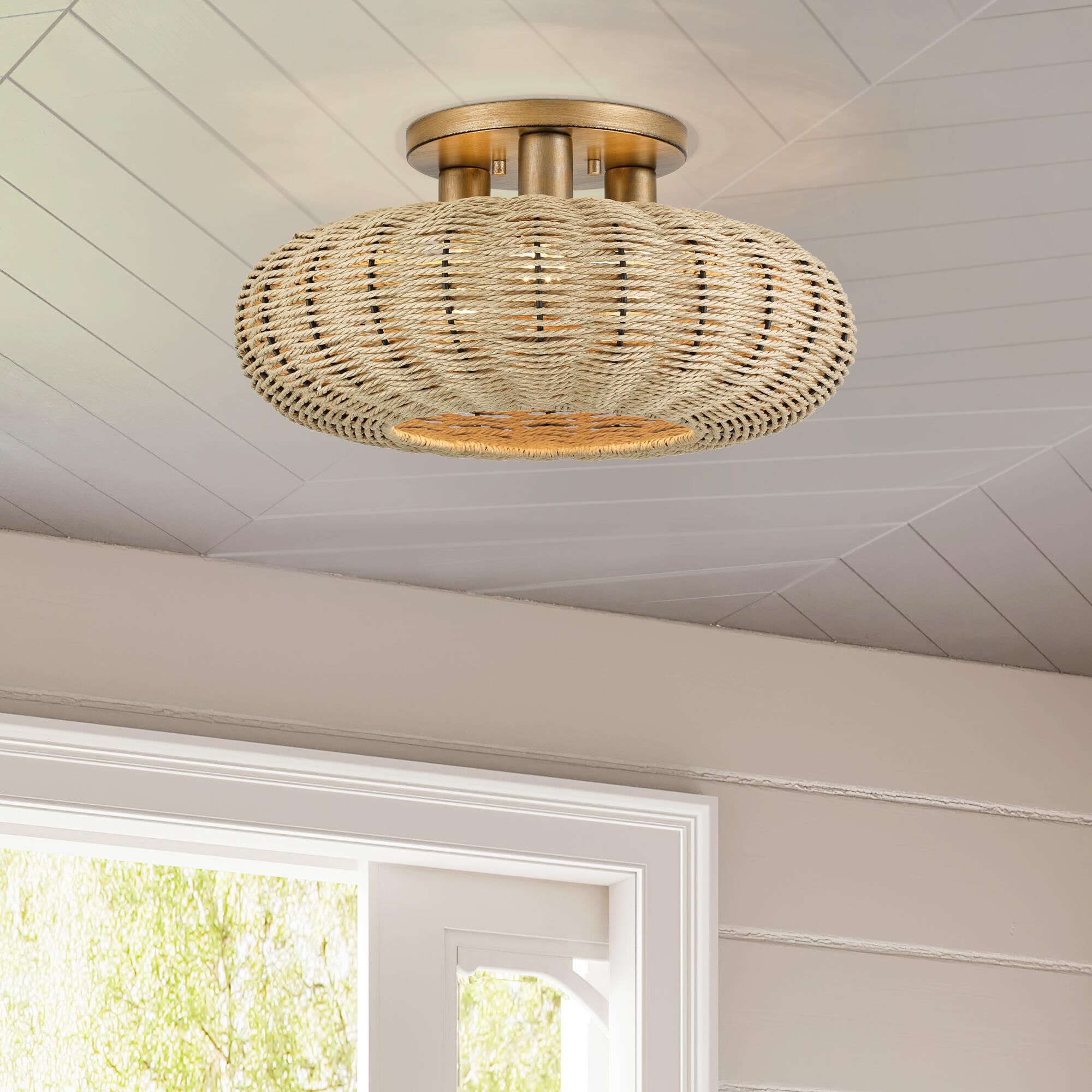 Summervine 18 Inch Semi Flush Mount by Livex Lighting