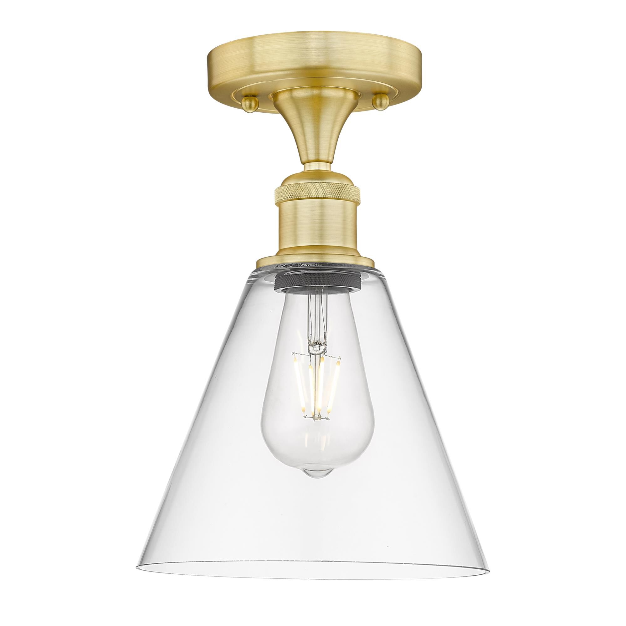 Bruno Marashlian Berkshire 8 Inch 1 Light Semi Flush Mount by Innovations Lighting