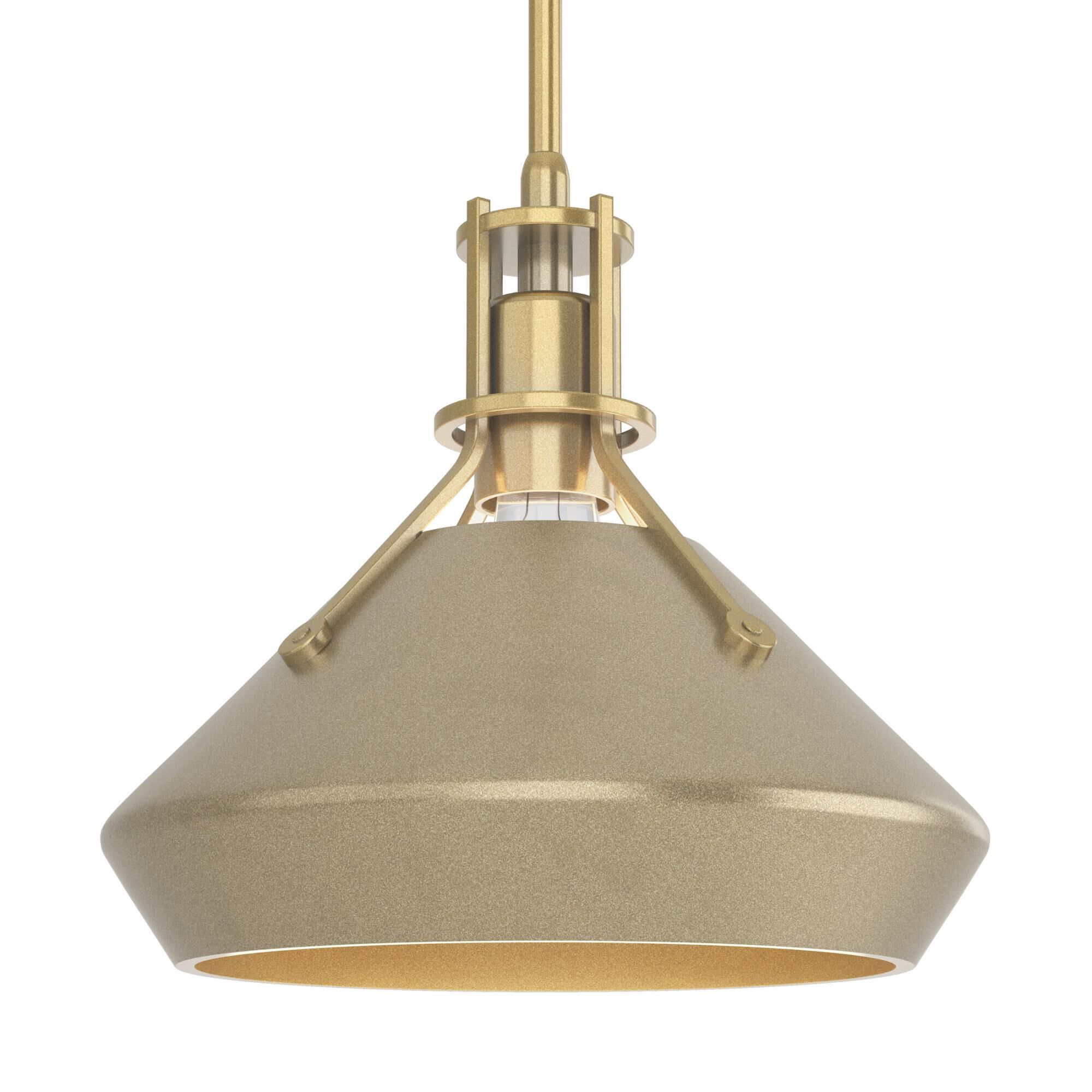 Shown in Modern Brass finish and Soft Gold  accent