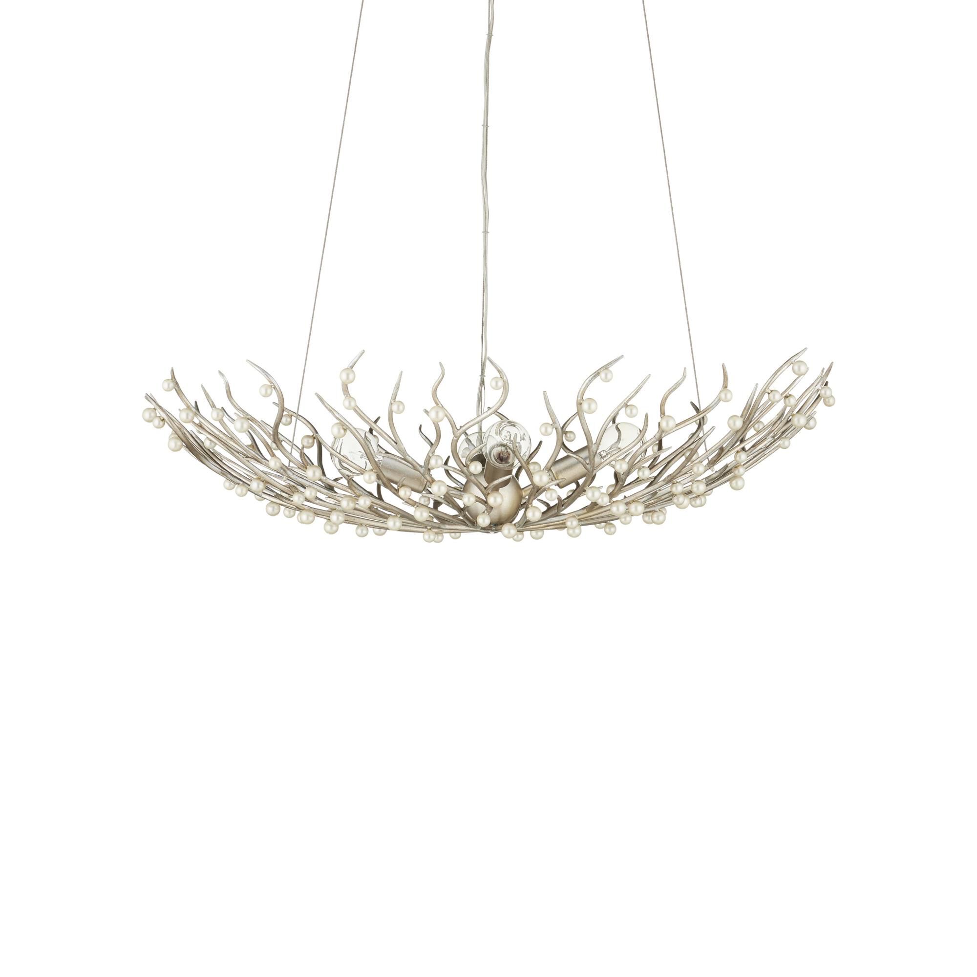 Aviva Stanoff Shinju 29 Inch Chandelier by Currey and Company