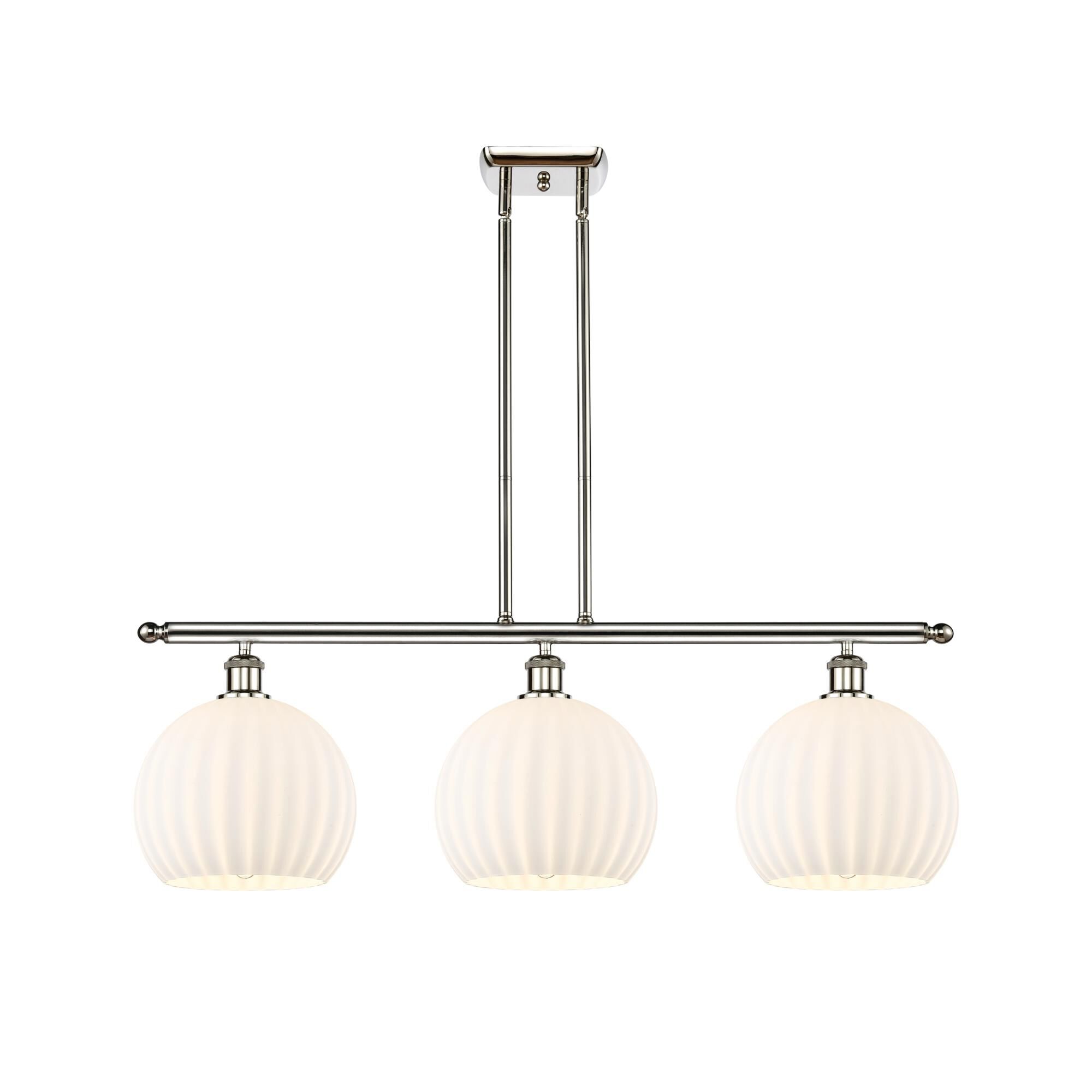 Bruno Marashlian White Venetian 37 Inch Linear Suspension Light by Innovations Lighting