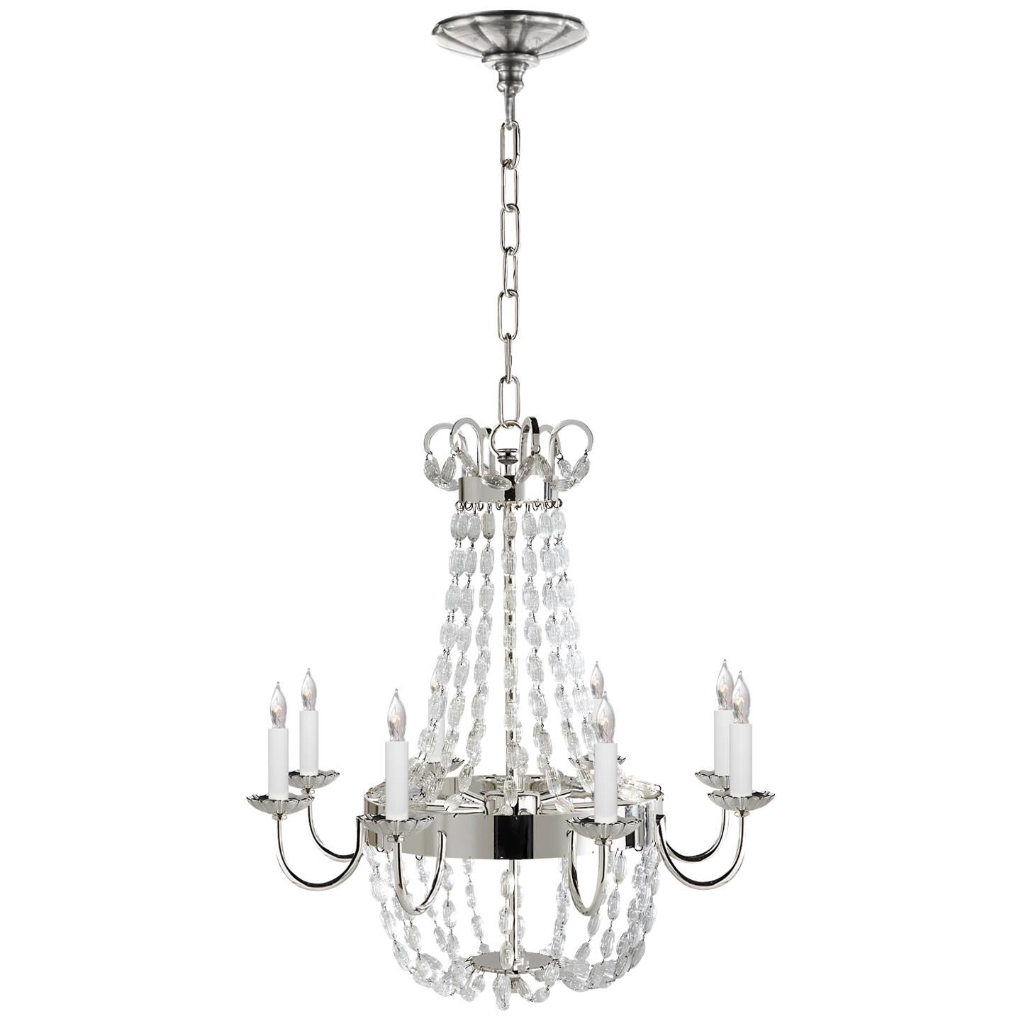 Chapman & Myers Paris Flea Market 24 Inch 8 Light Chandelier by Visual Comfort Signature Collection