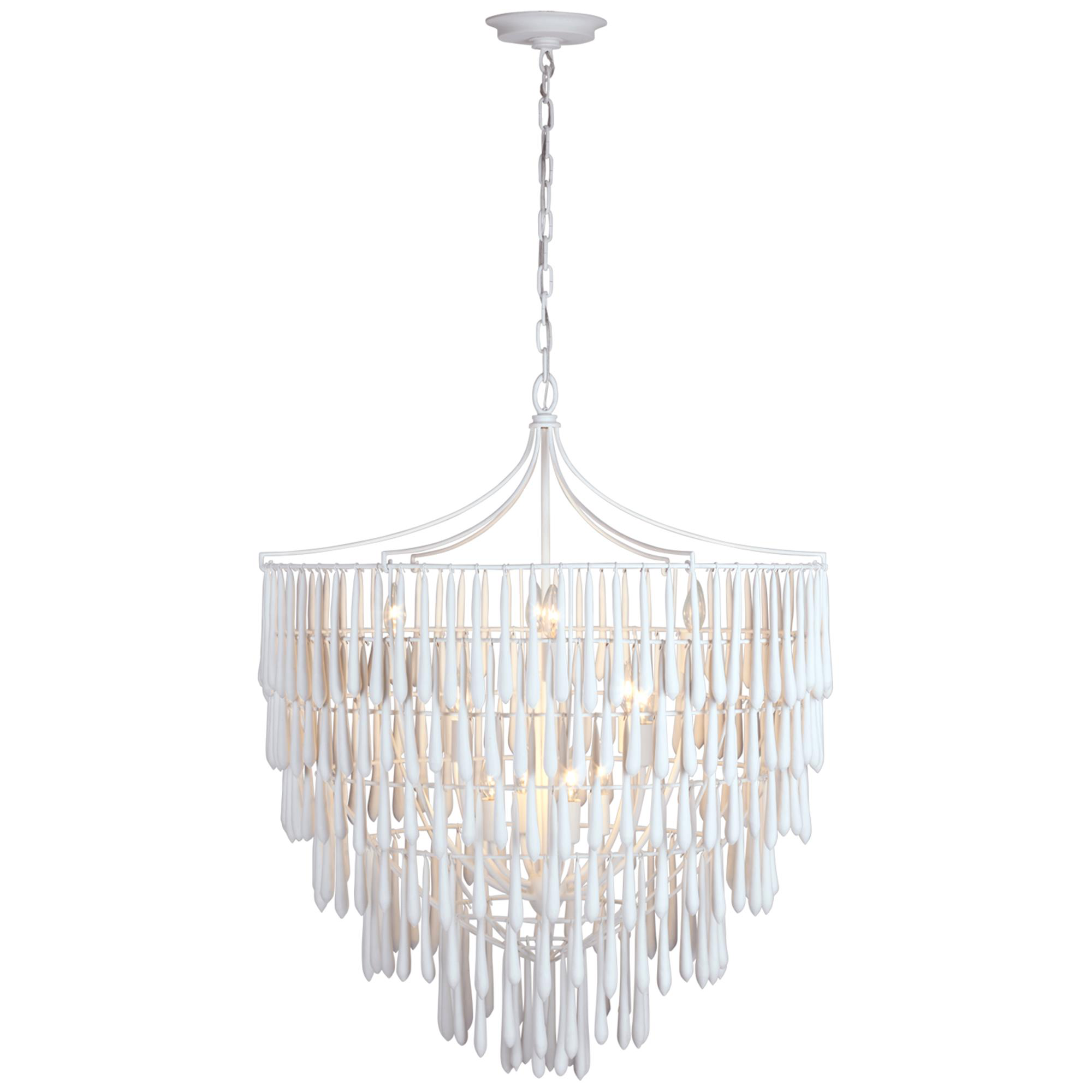 Shown in Plaster White finish and No Option shade