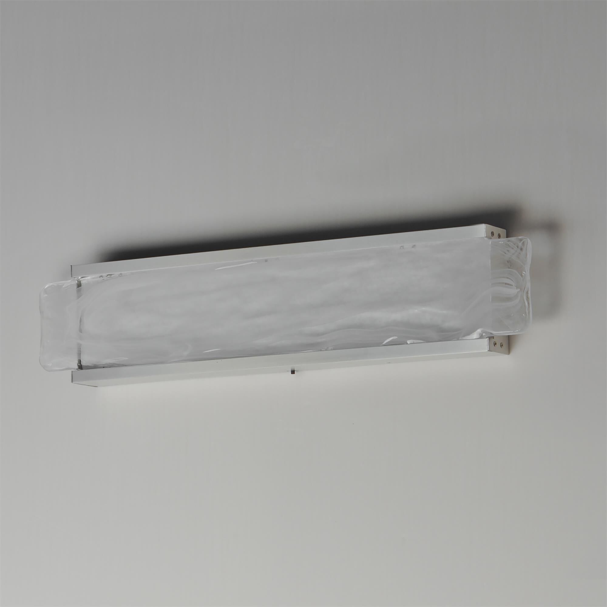 Shown in Satin Nickel finish and White Spiral glass