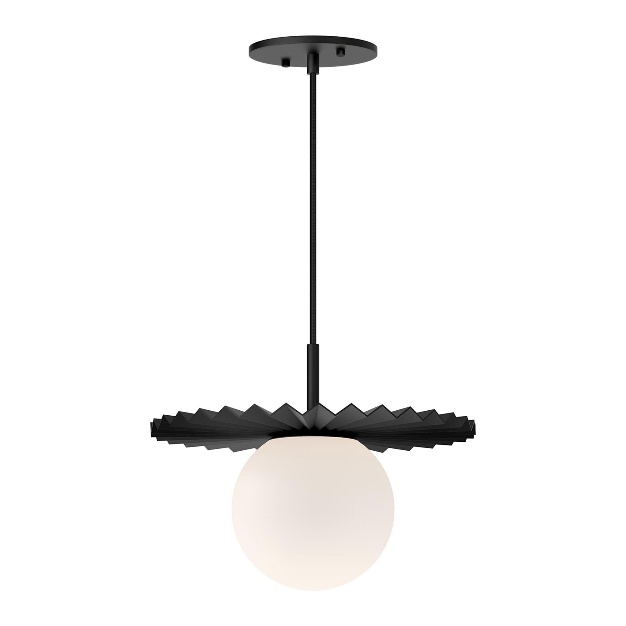 Shown in Matte Black finish and Opal Matte glass