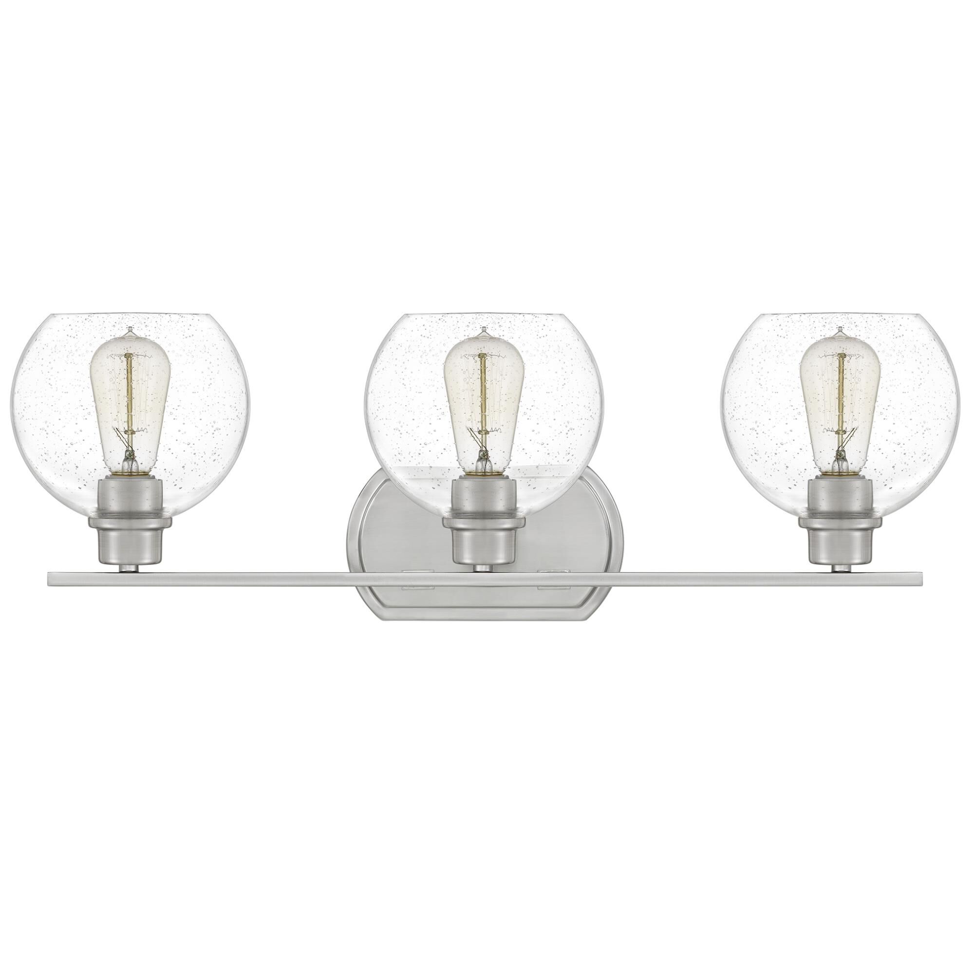 Pruitt 26 Inch 3 Light Bath Vanity Light by Quoizel