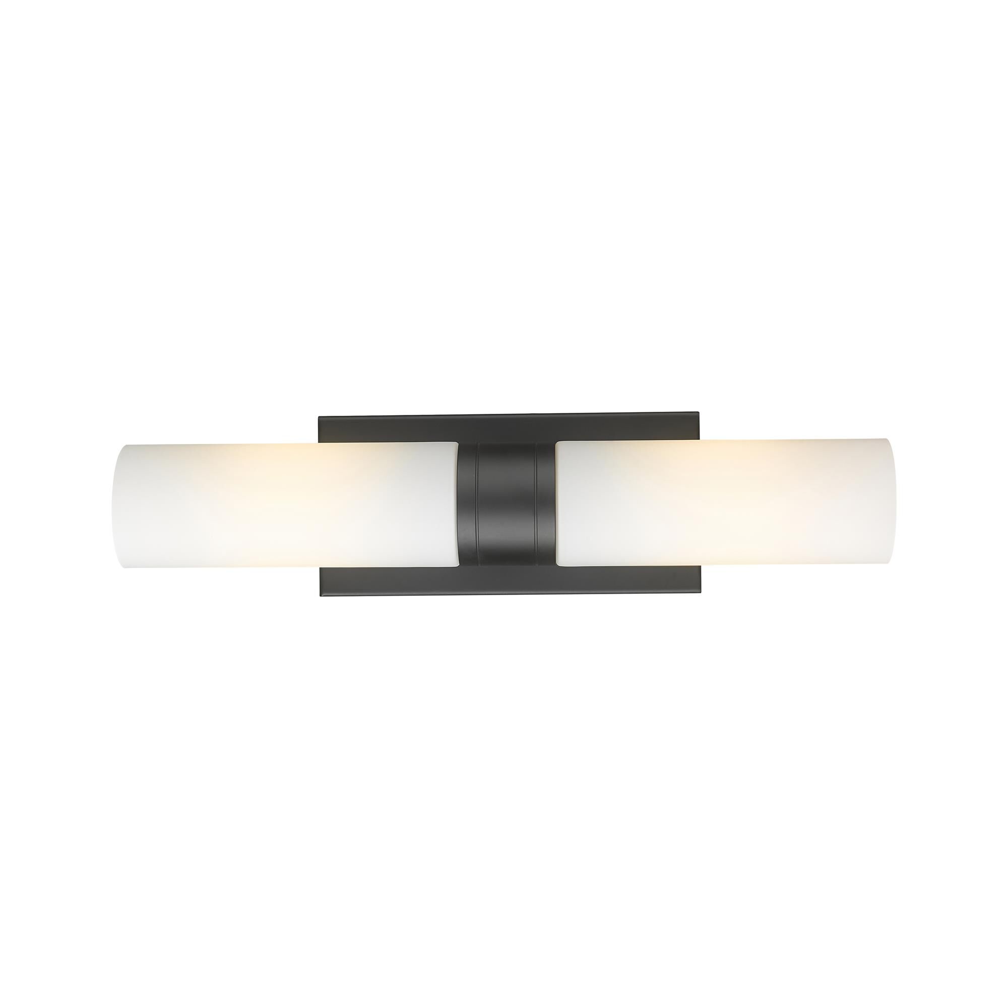 Shown in Matte Black finish and Matte White glass